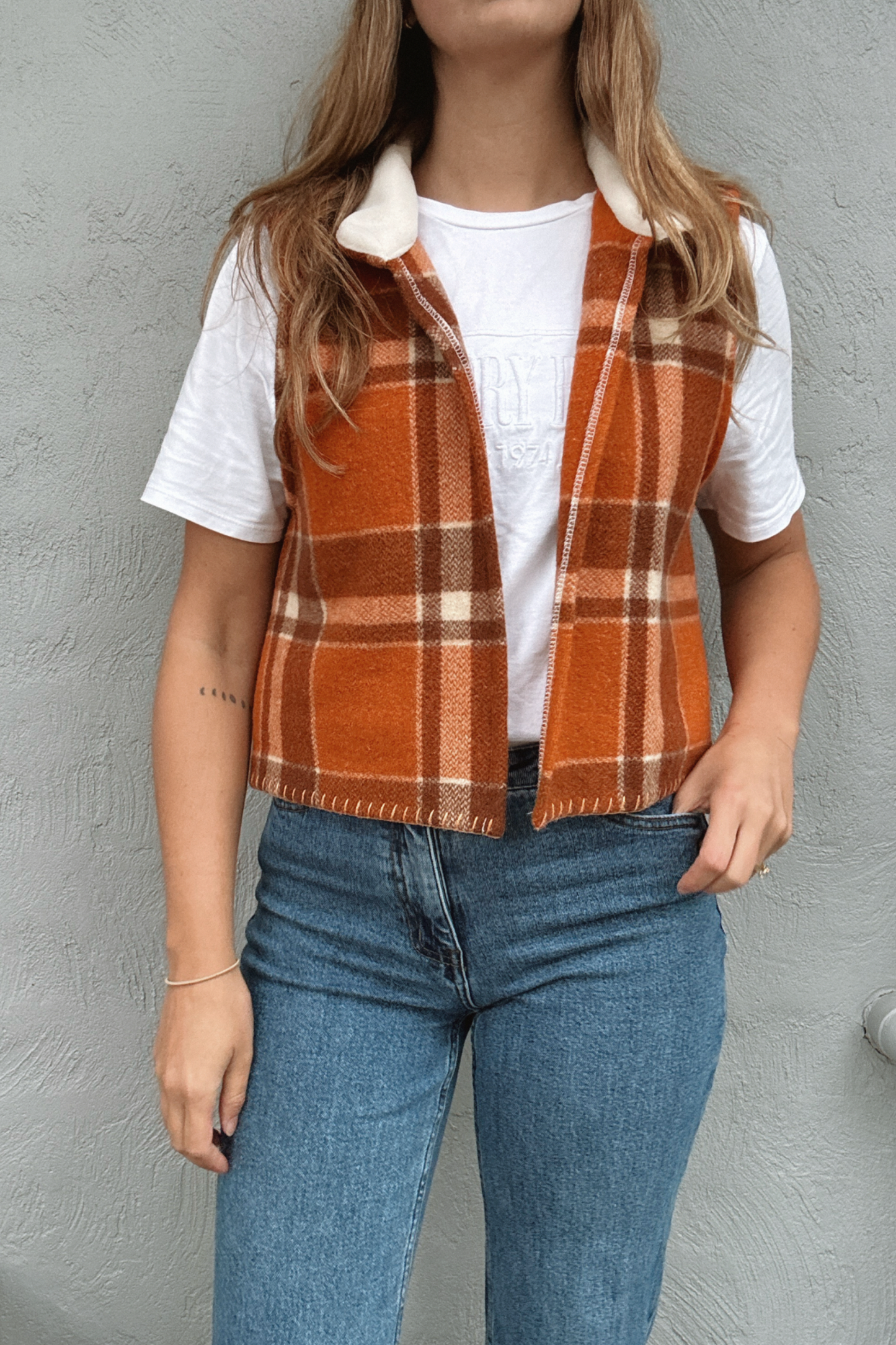 Sunday Snug Vest 003 // Pumpkin Spice