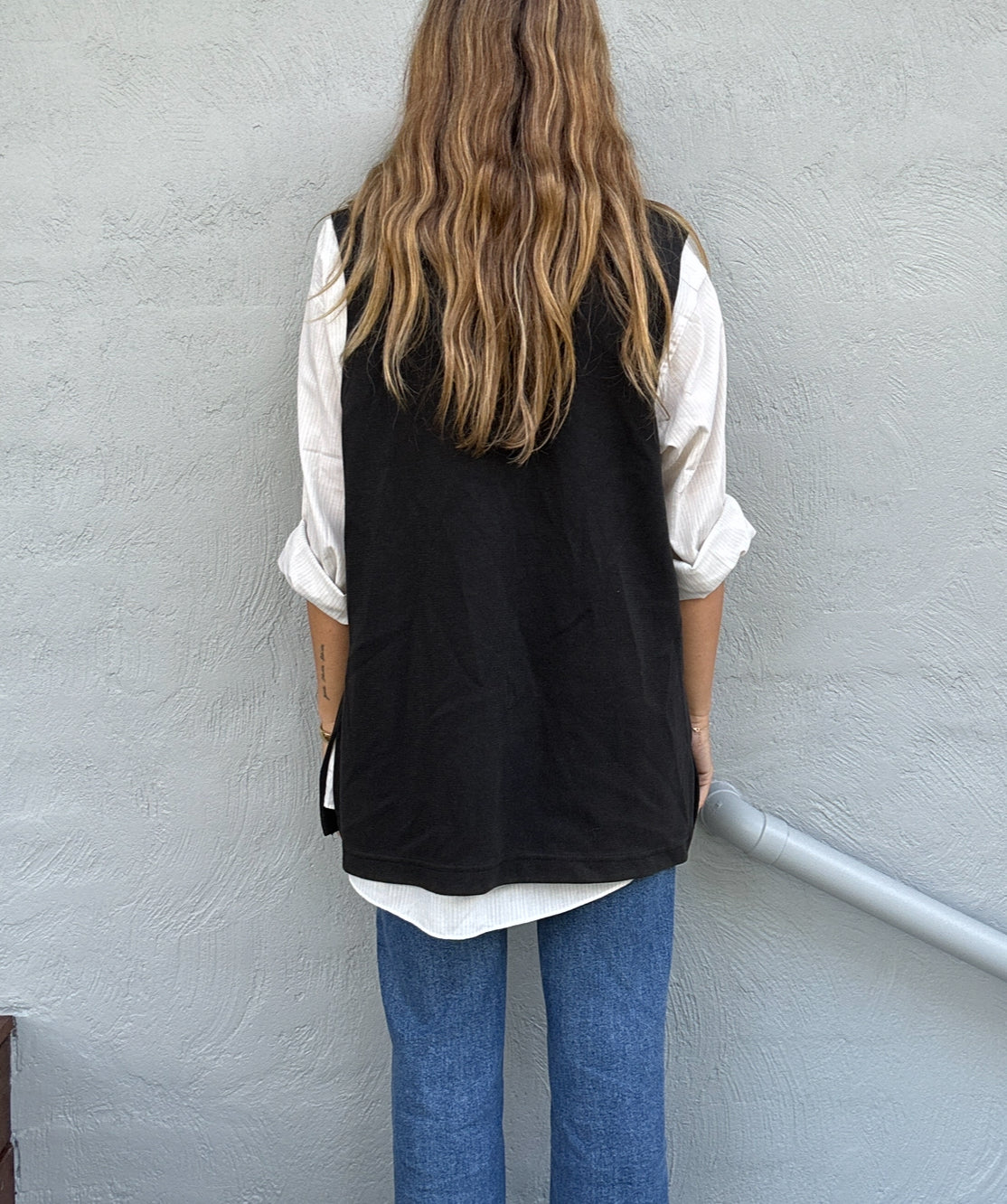 Button Knit Vest // Size L