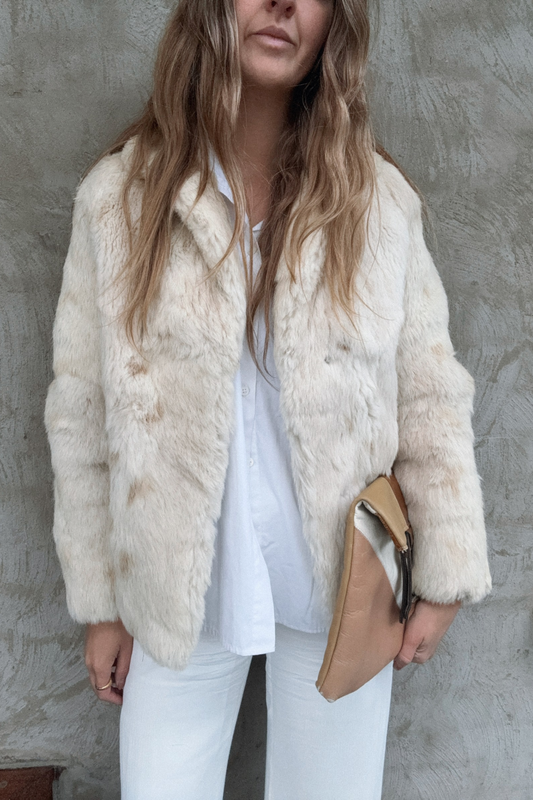 Vintage (Faux) Fur Jacket // Size 8-10