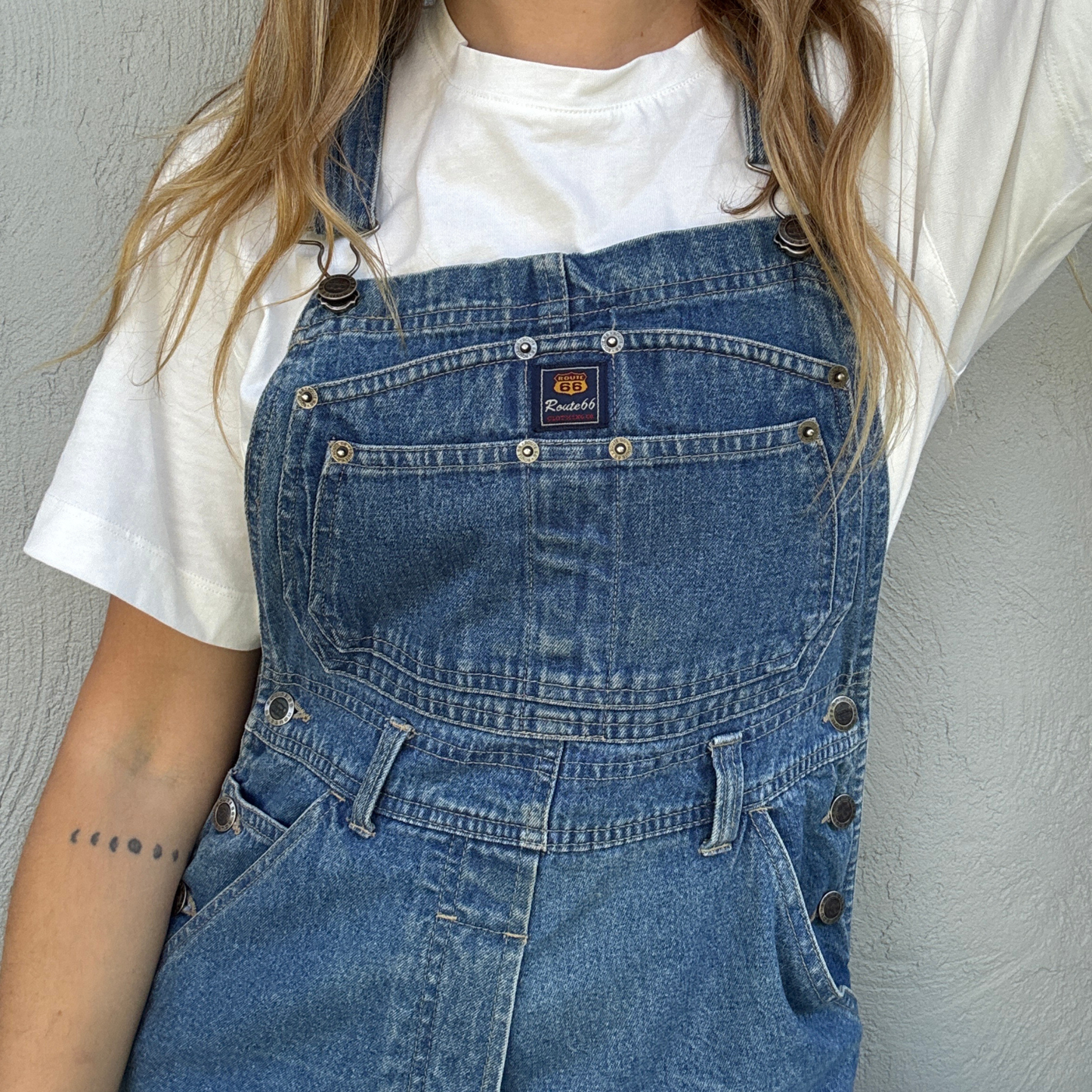 Route 66 Vintage Denim Overalls // Size Small