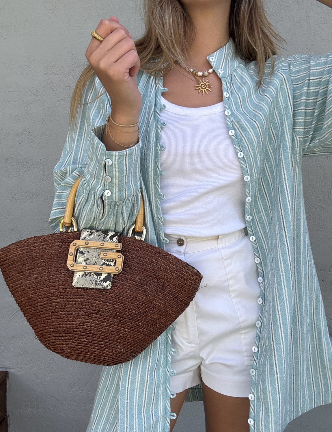 Guess Woven Straw Bag