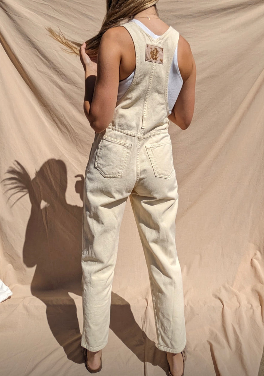 Lemon Yellow Overalls // Size XS