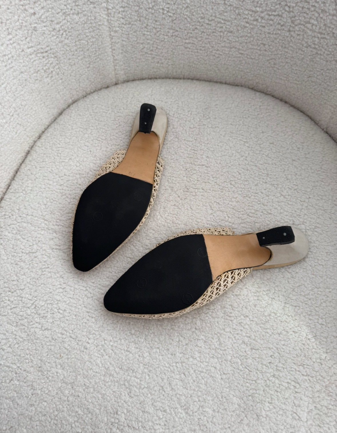 Tony Bianco Raffia Mules // Size 7.5