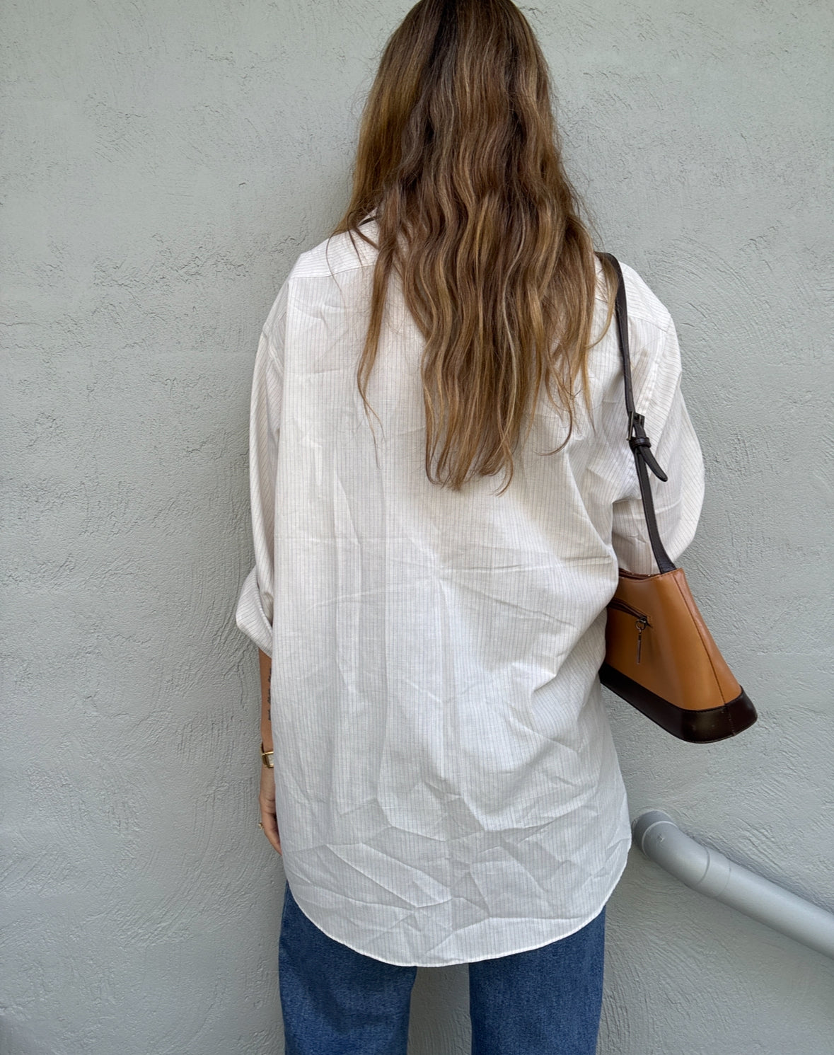 Classic Pinstripe Shirt // Size 44