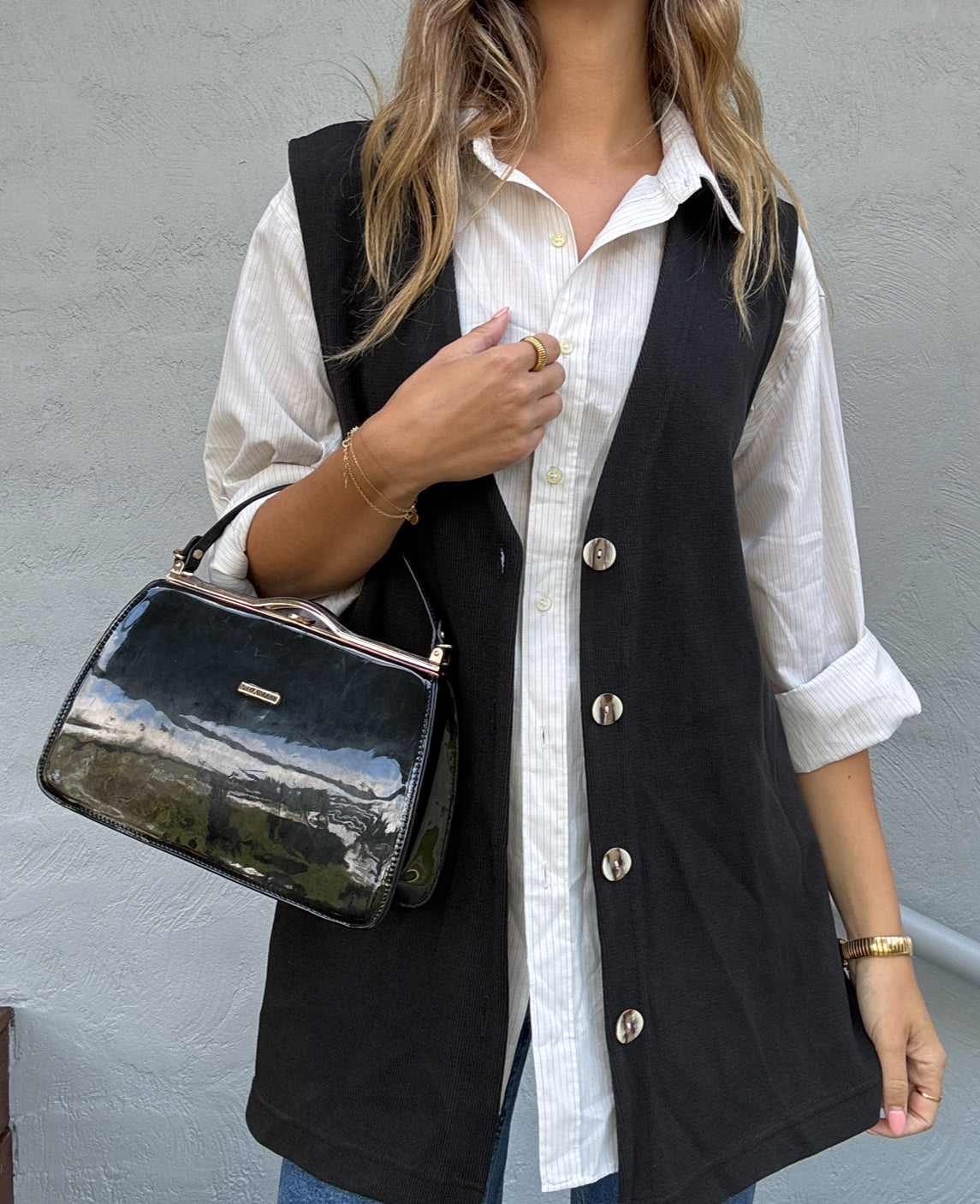 Vera May Patent Handbag