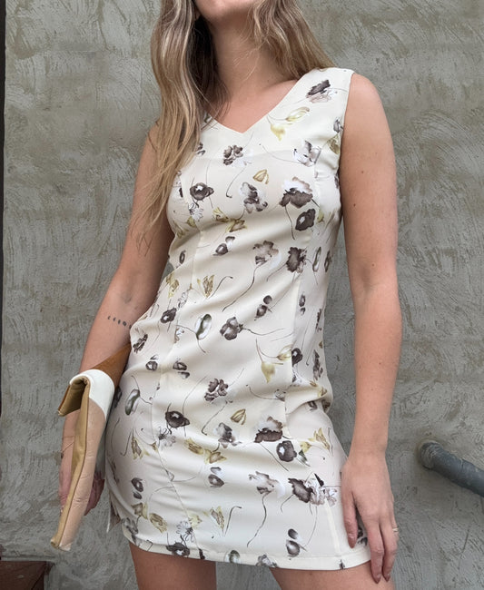 Butter Floral Mini Dress // Size 6-10