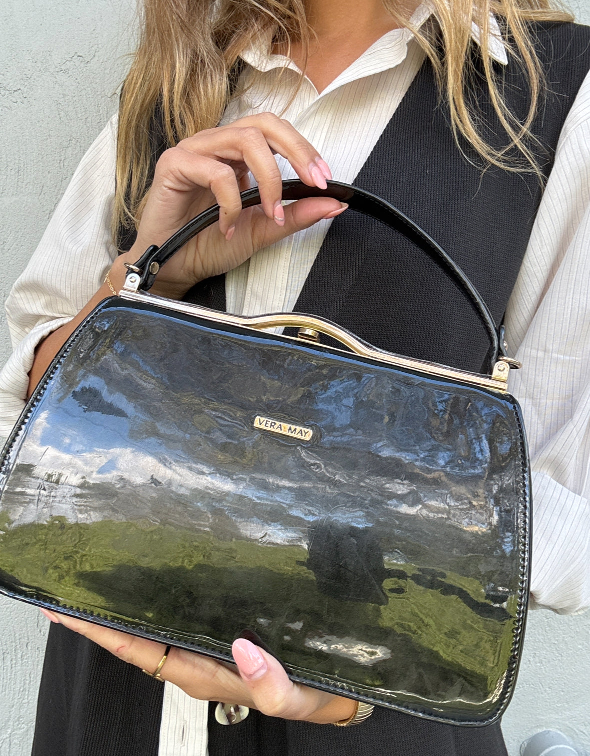 Vera May Patent Handbag