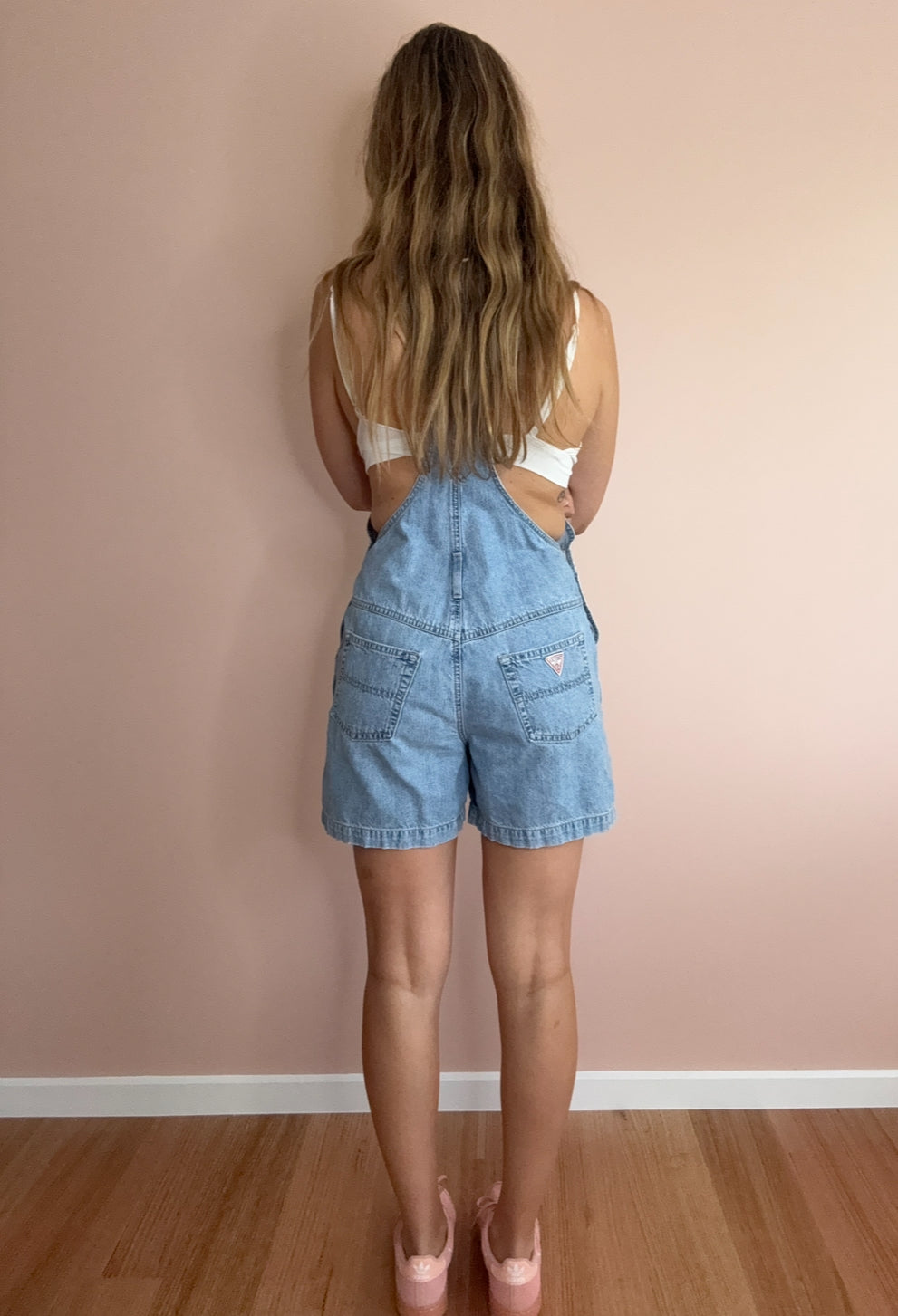 Guess Denim Shortalls // Size M