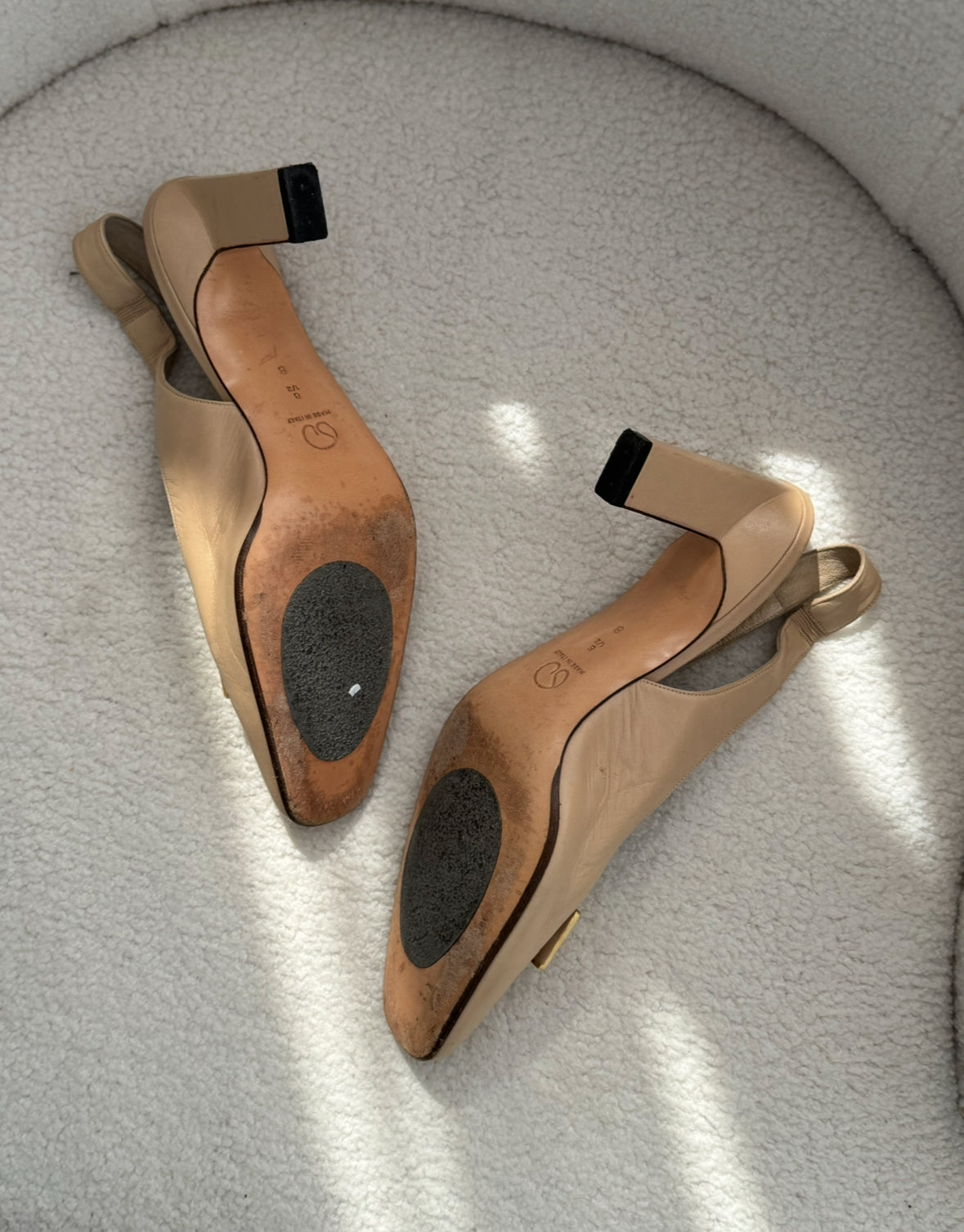 Vintage Nude Heels // Size 8.5