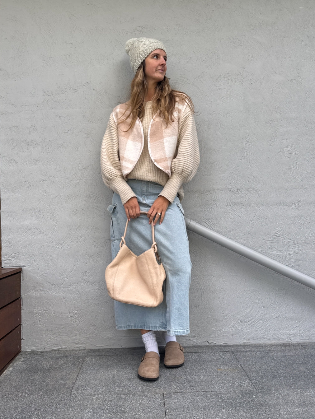 Sunday Snug Vest - Oat Milk