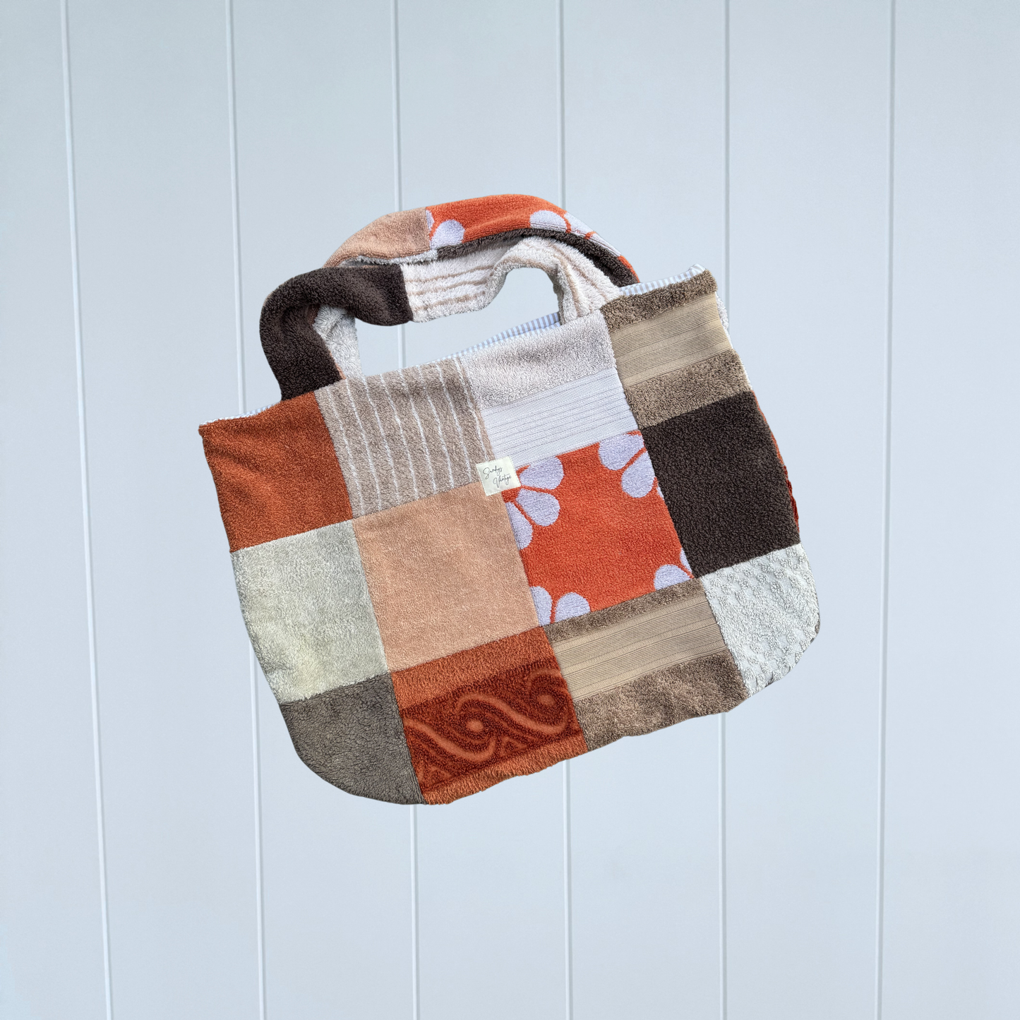 RETOWEL Large Patchwork Bag // Desert Sun