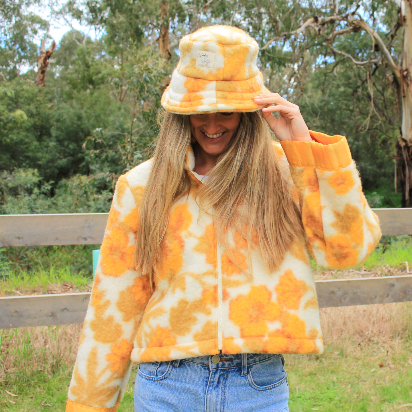 Sunday Snug Cropped Jacket 003 // Golden Daisy