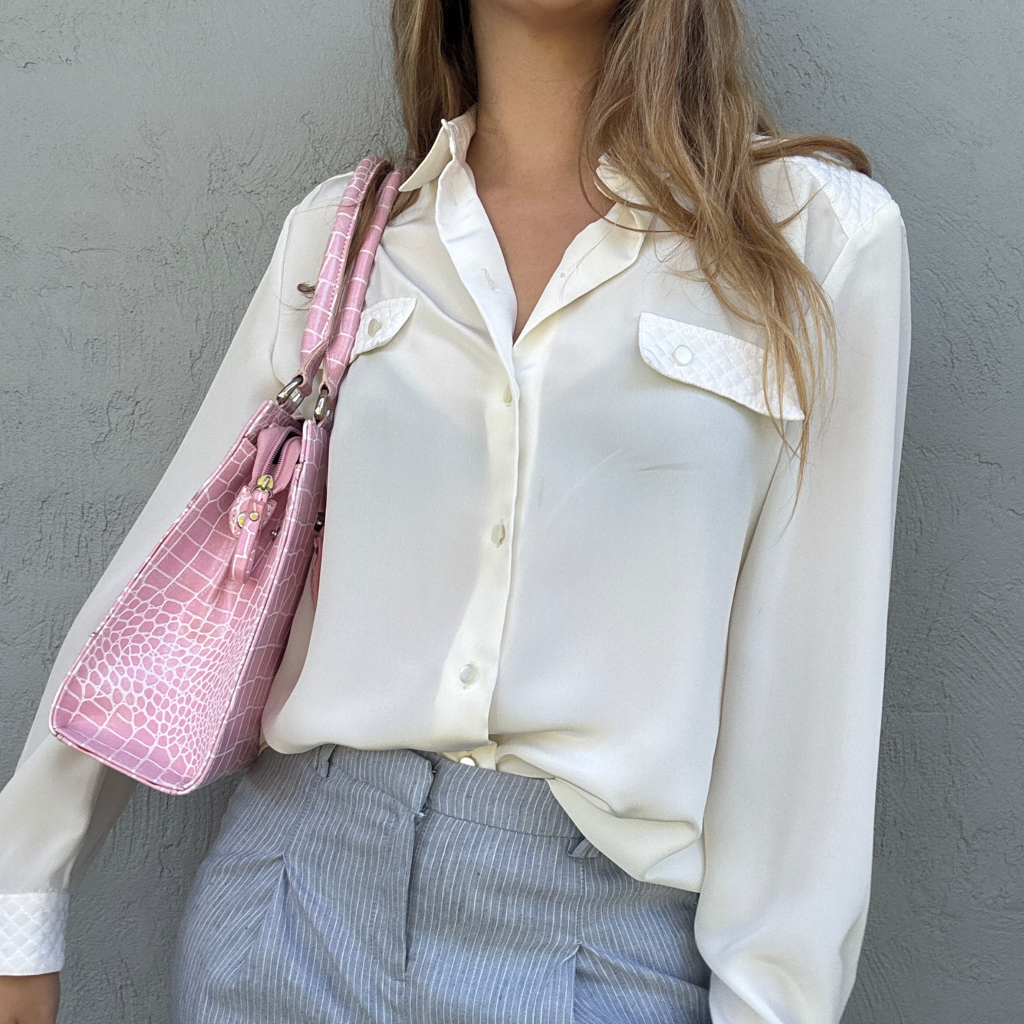 Modapelle Italian Croc Embossed Bag