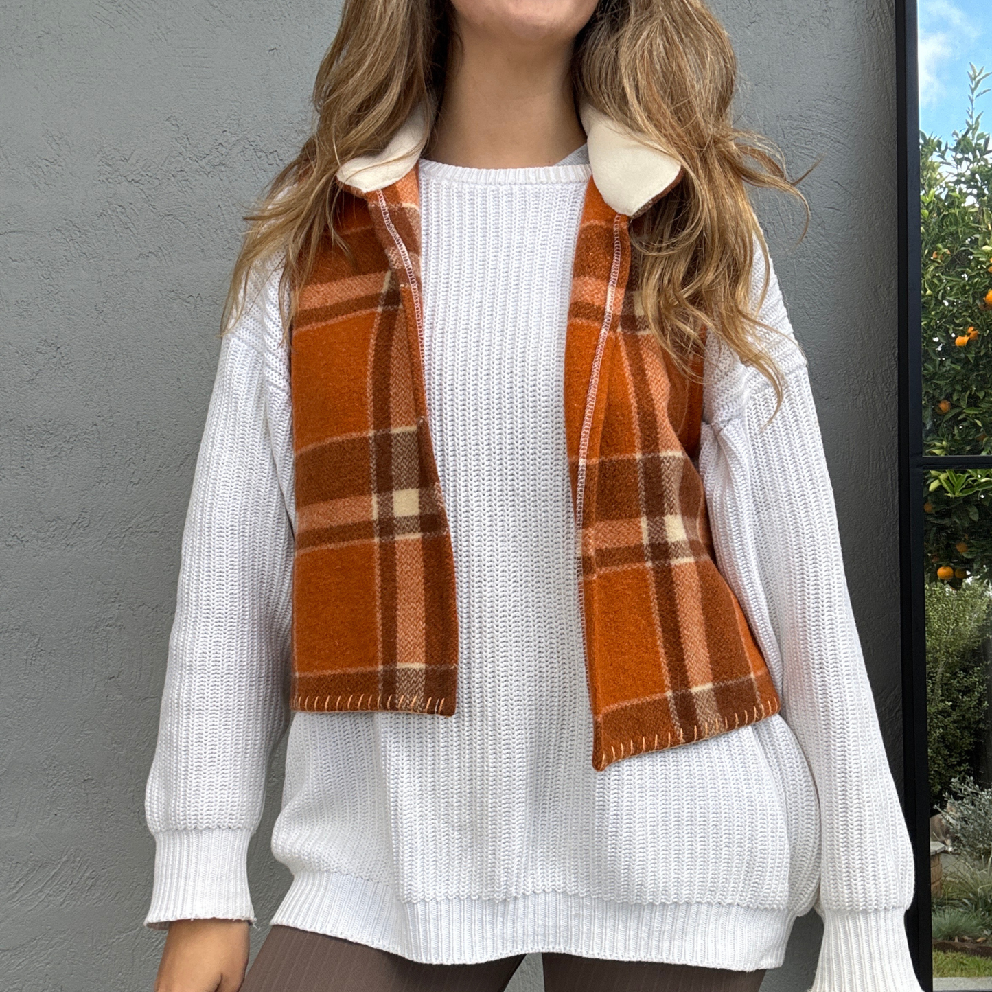 Sunday Snug Vest 003 // Pumpkin Spice