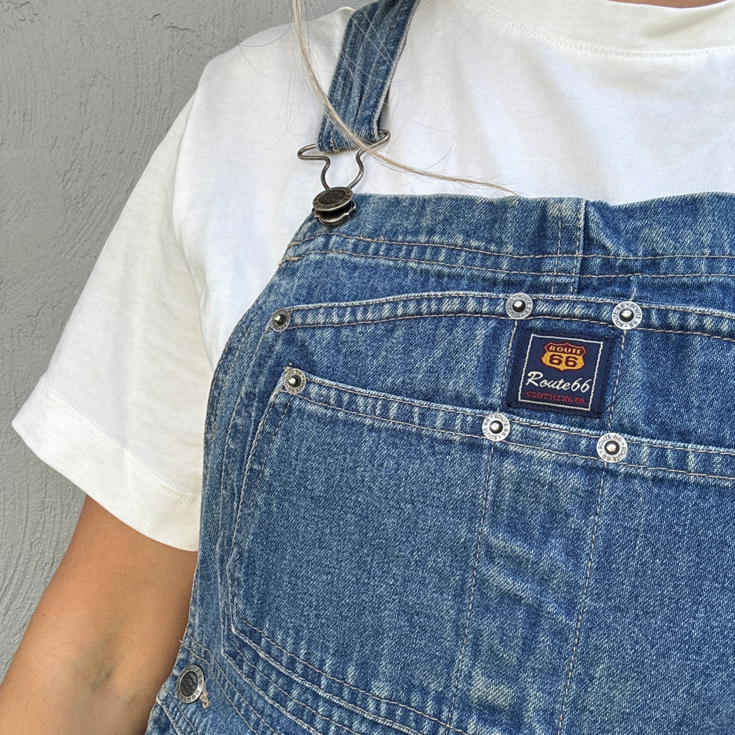 Route 66 Vintage Denim Overalls // Size Small
