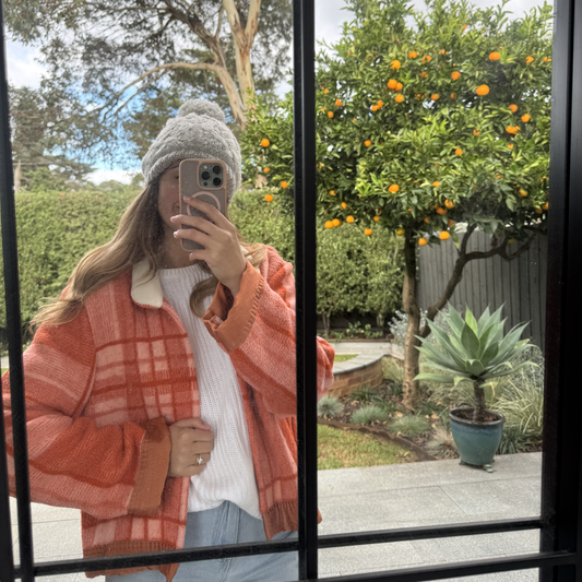 Sunday Snug Cropped Jacket 001 // Ember