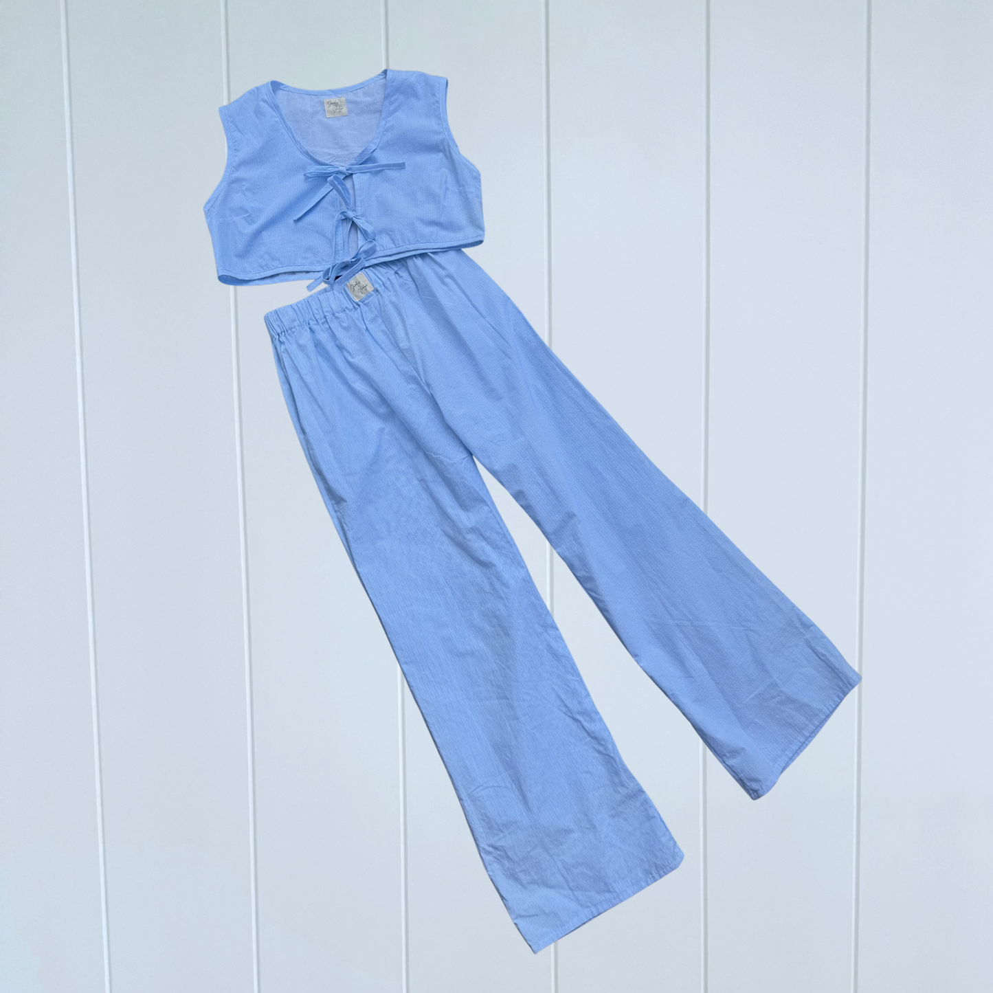 Sundays Set - Light Blue Stripe // Size 8-12