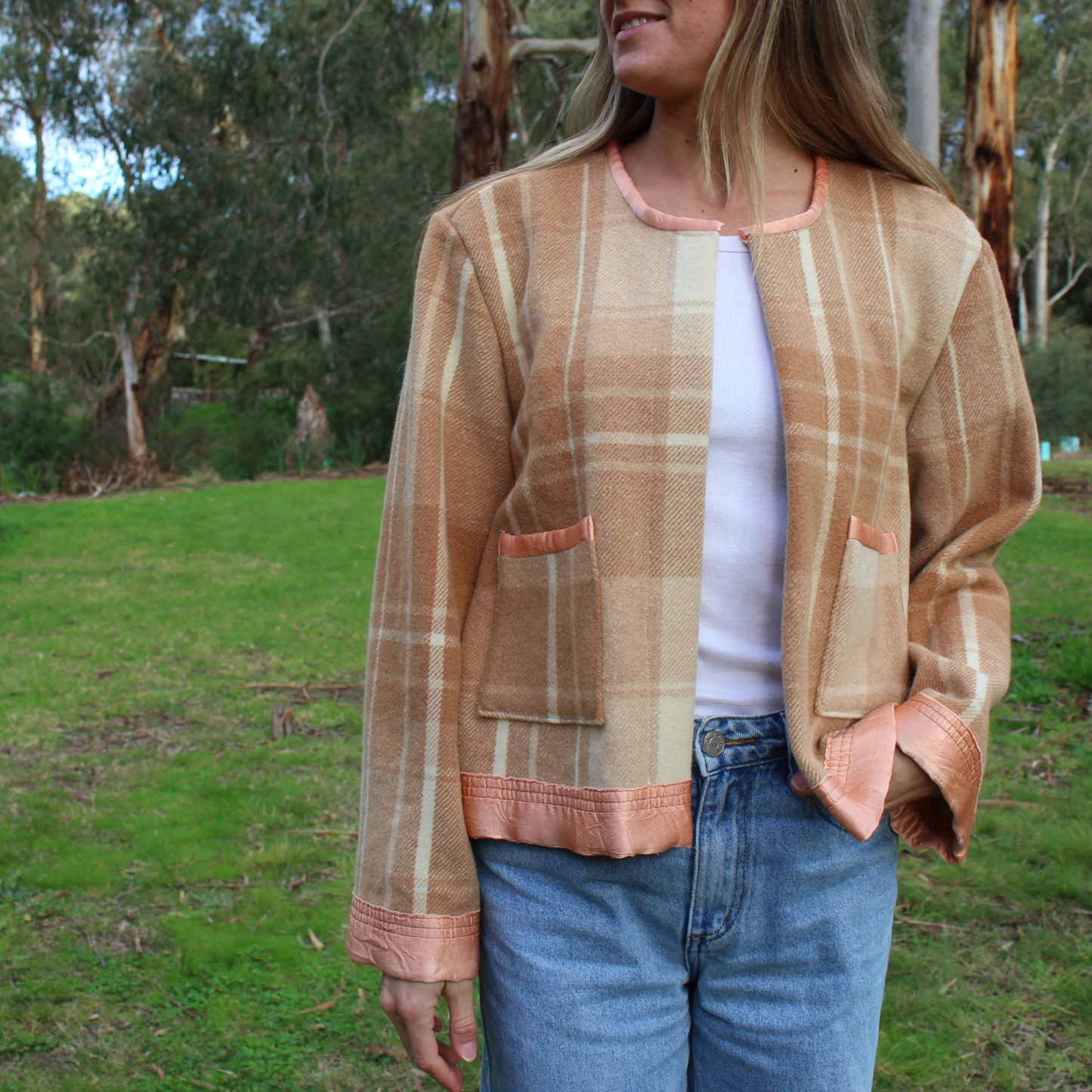 Sunday Snug Cropped Jacket 004 // Biscotti