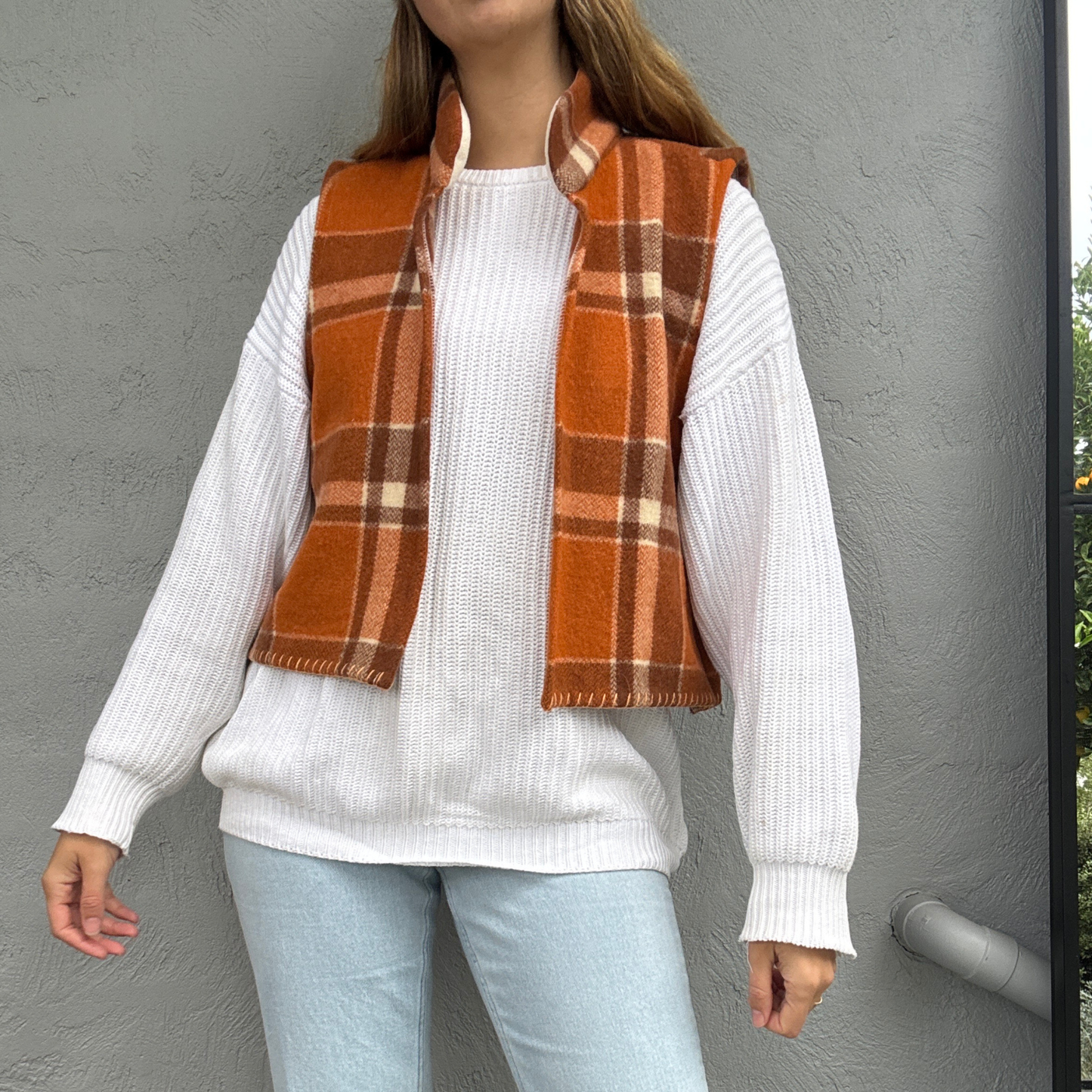 Sunday Snug Vest 003 // Pumpkin Spice