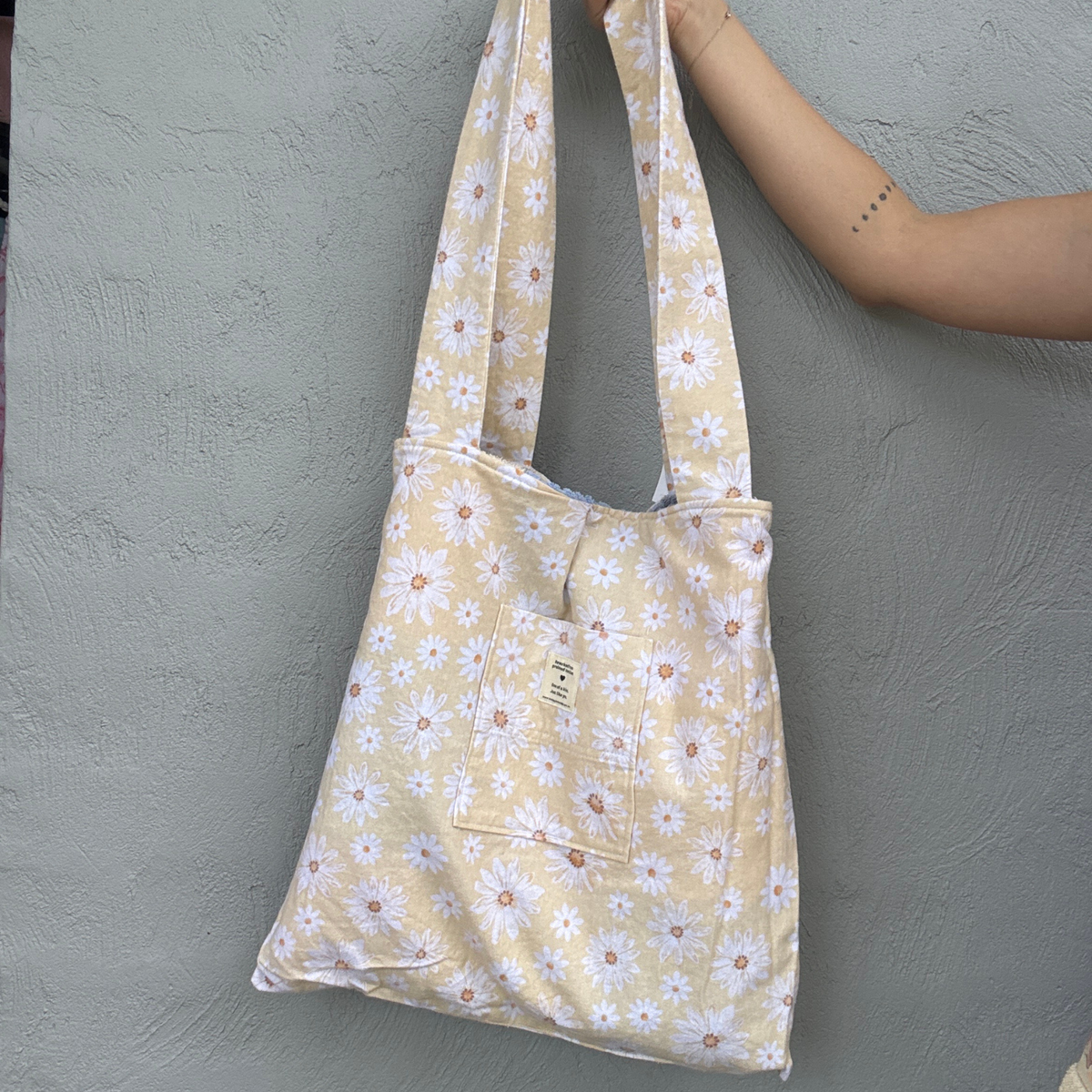 RETOWEL Small Patchwork Bag // Daisy Haze
