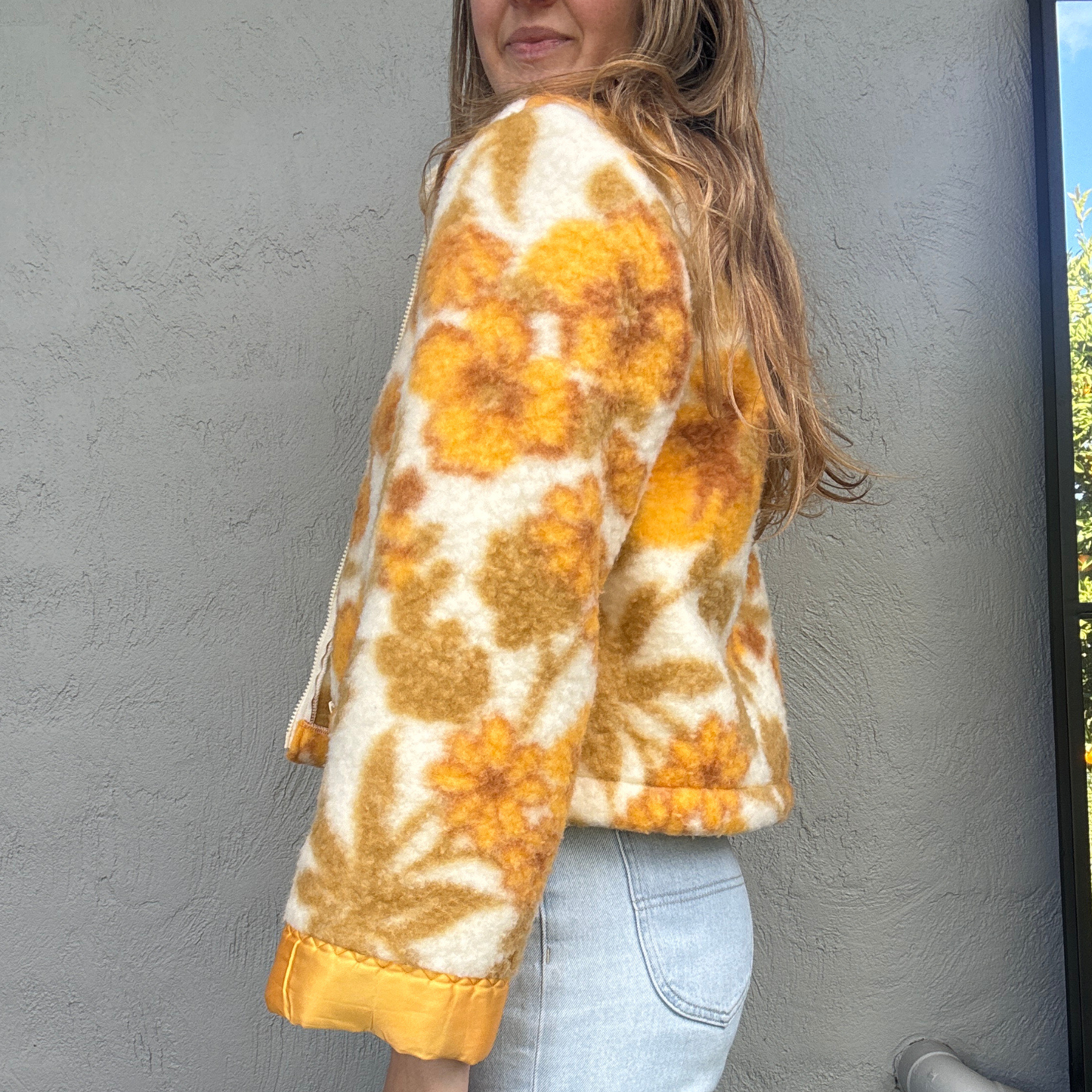Sunday Snug Cropped Jacket 003 // Golden Daisy