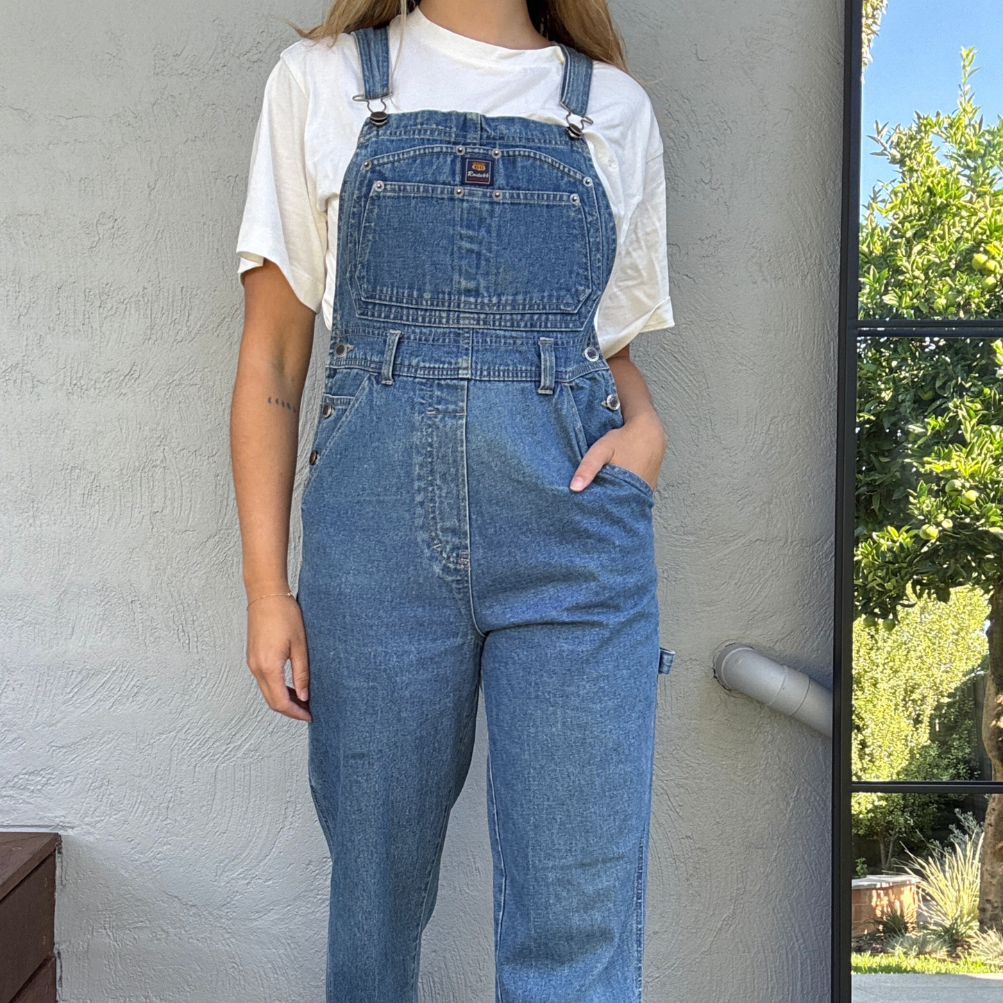 Route 66 Vintage Denim Overalls // Size Small