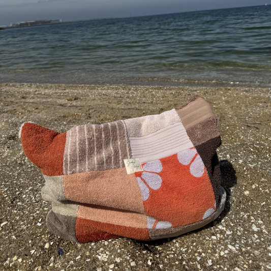 RETOWEL Large Patchwork Bag // Desert Sun