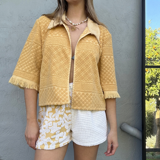 RETOWEL Shirt Jacket 002 // Honeycomb