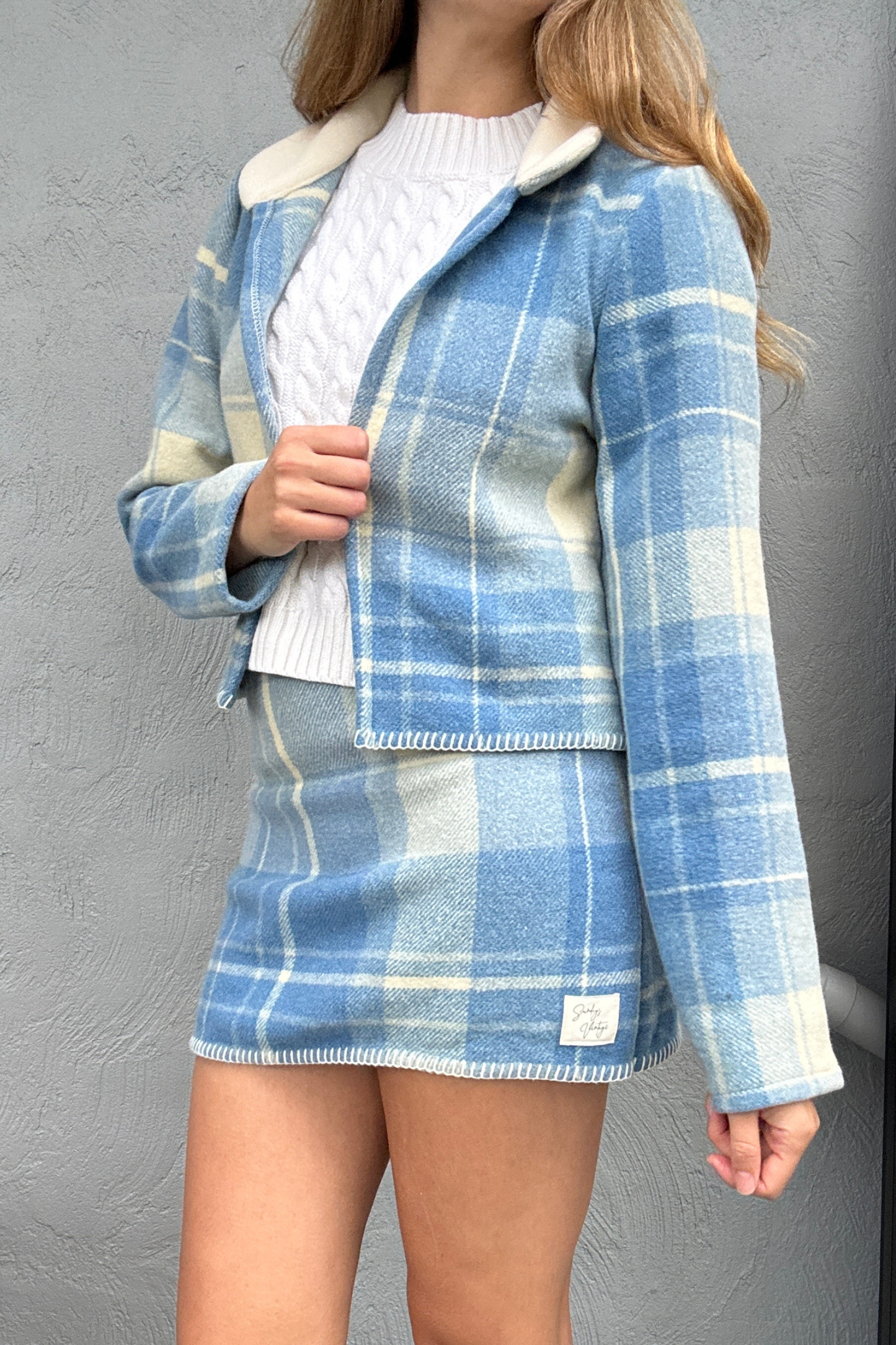 Sunday Snug Cropped Bomber 002 // Blue Haze