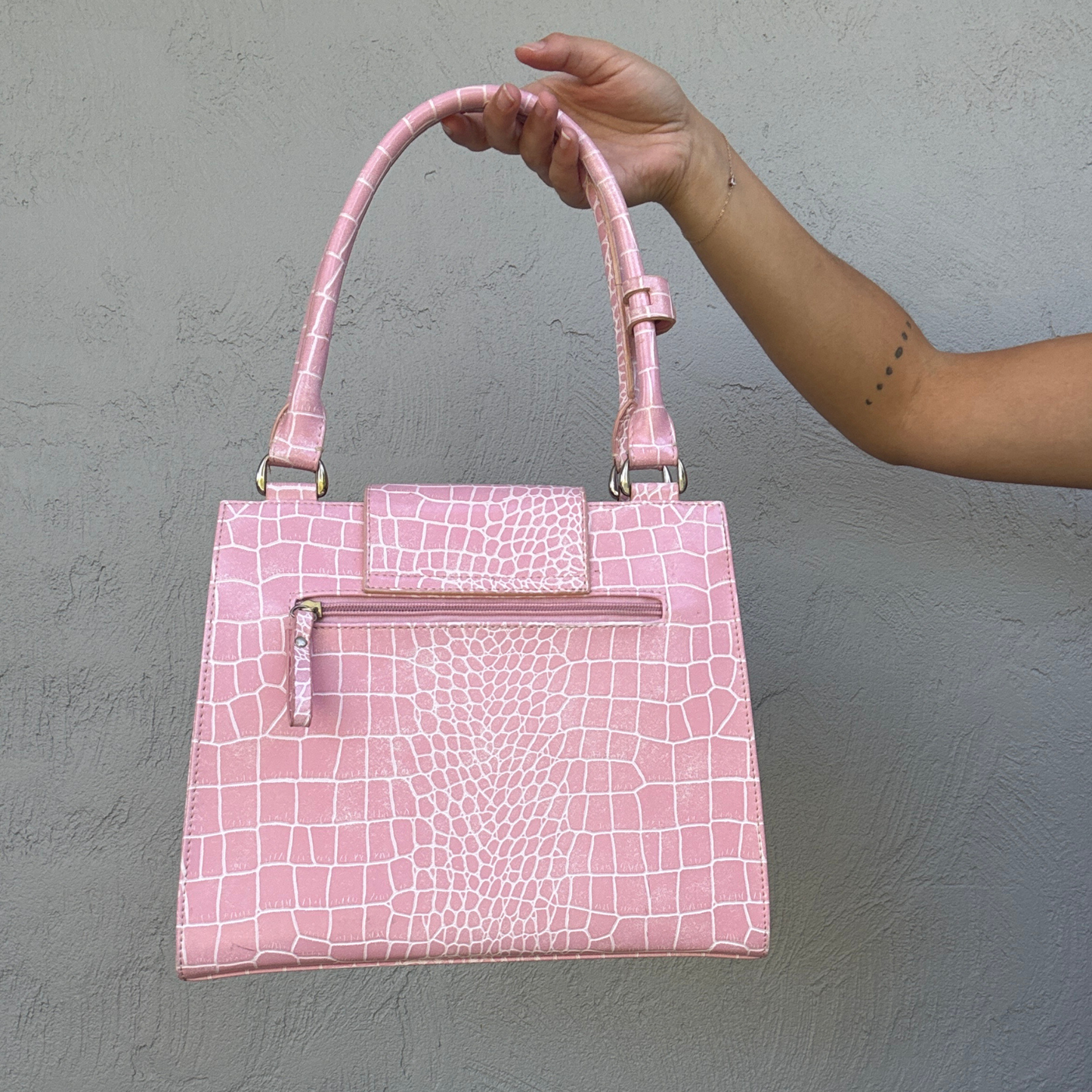 Modapelle Italian Croc Embossed Bag