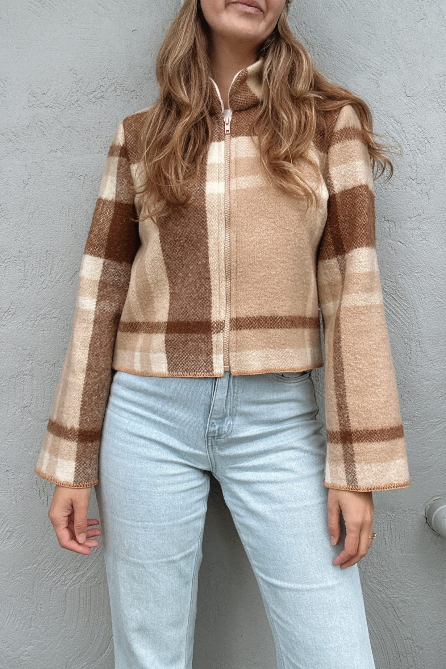 Sunday Snug Cropped Bomber 001 // Mocha