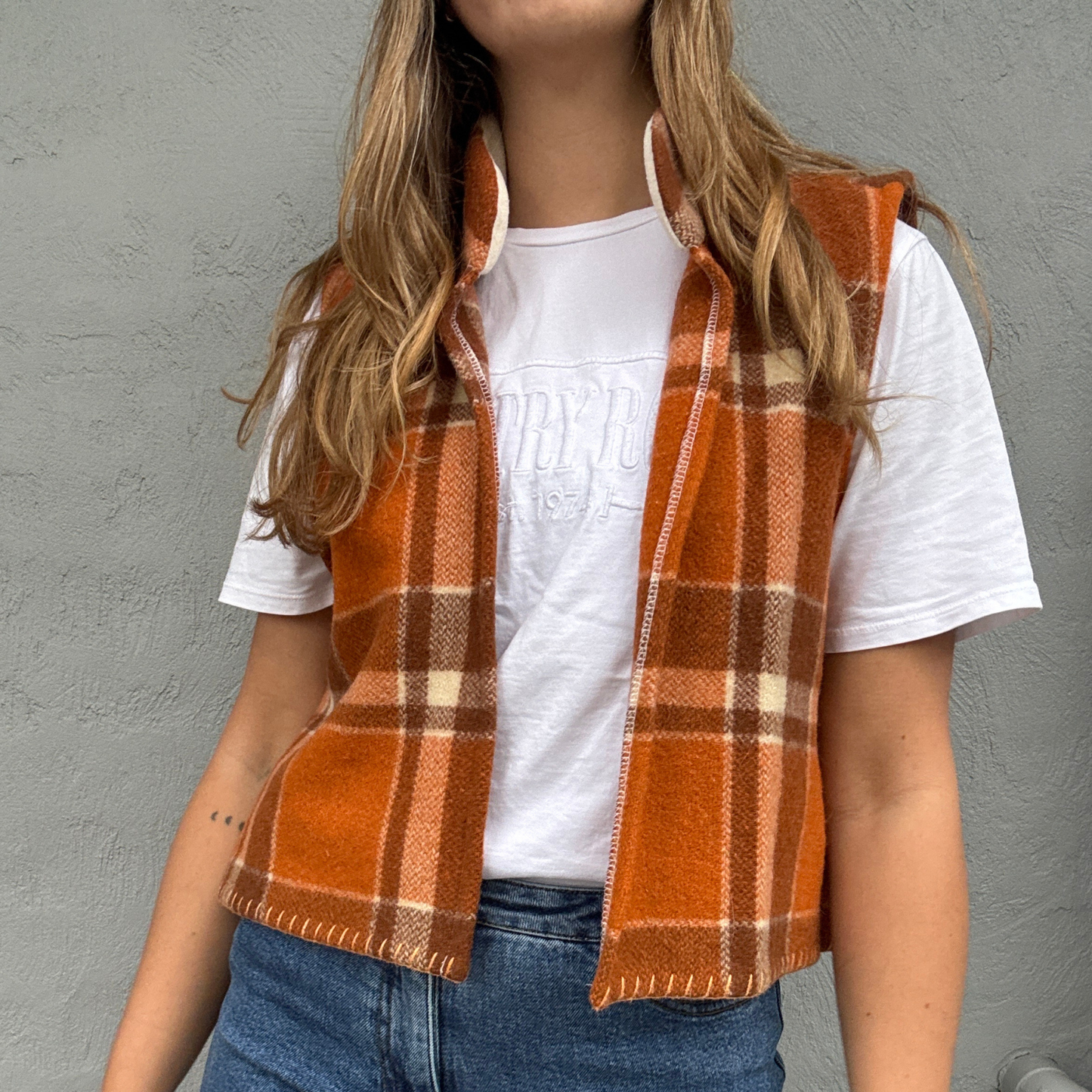 Sunday Snug Vest 003 // Pumpkin Spice