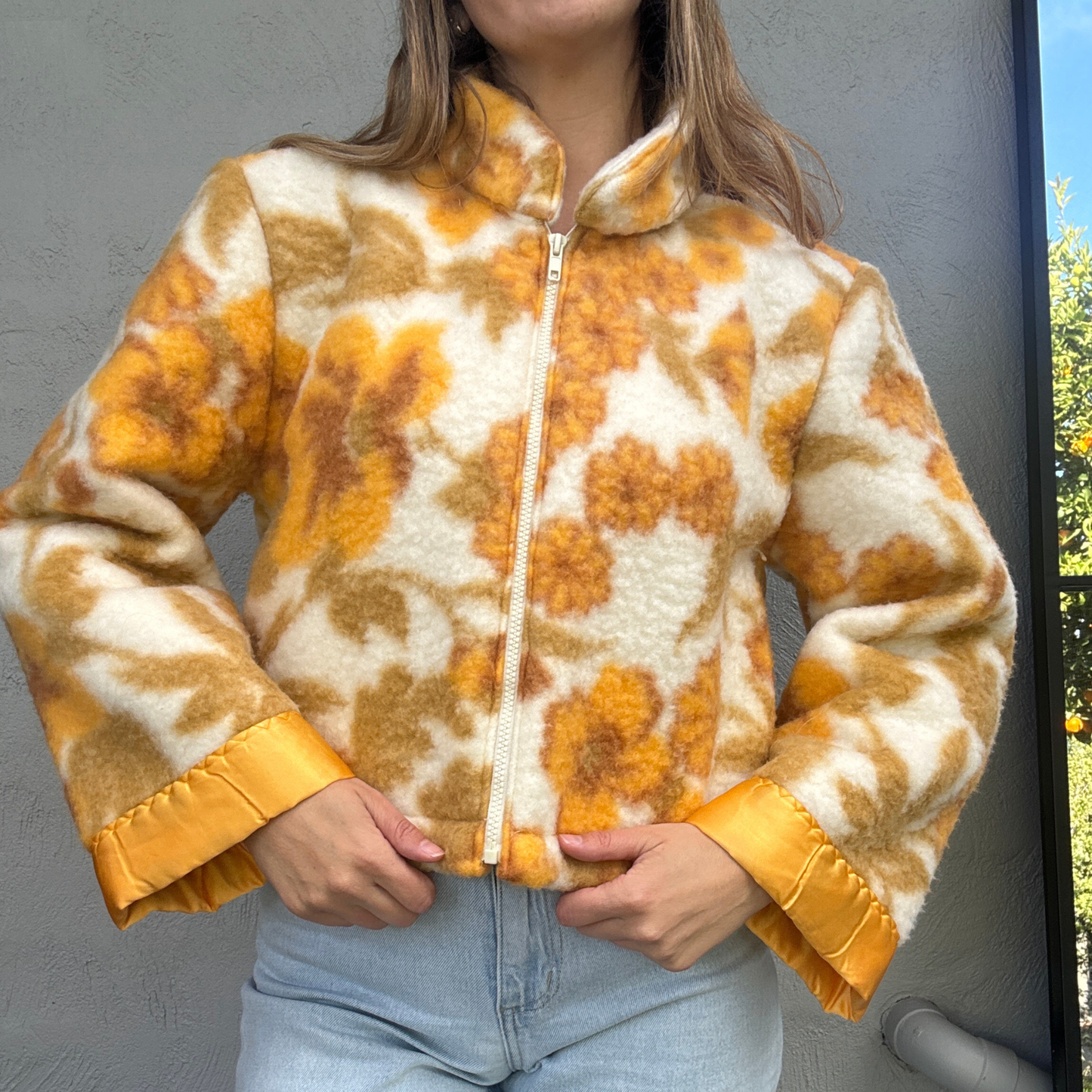 Sunday Snug Cropped Jacket 003 // Golden Daisy