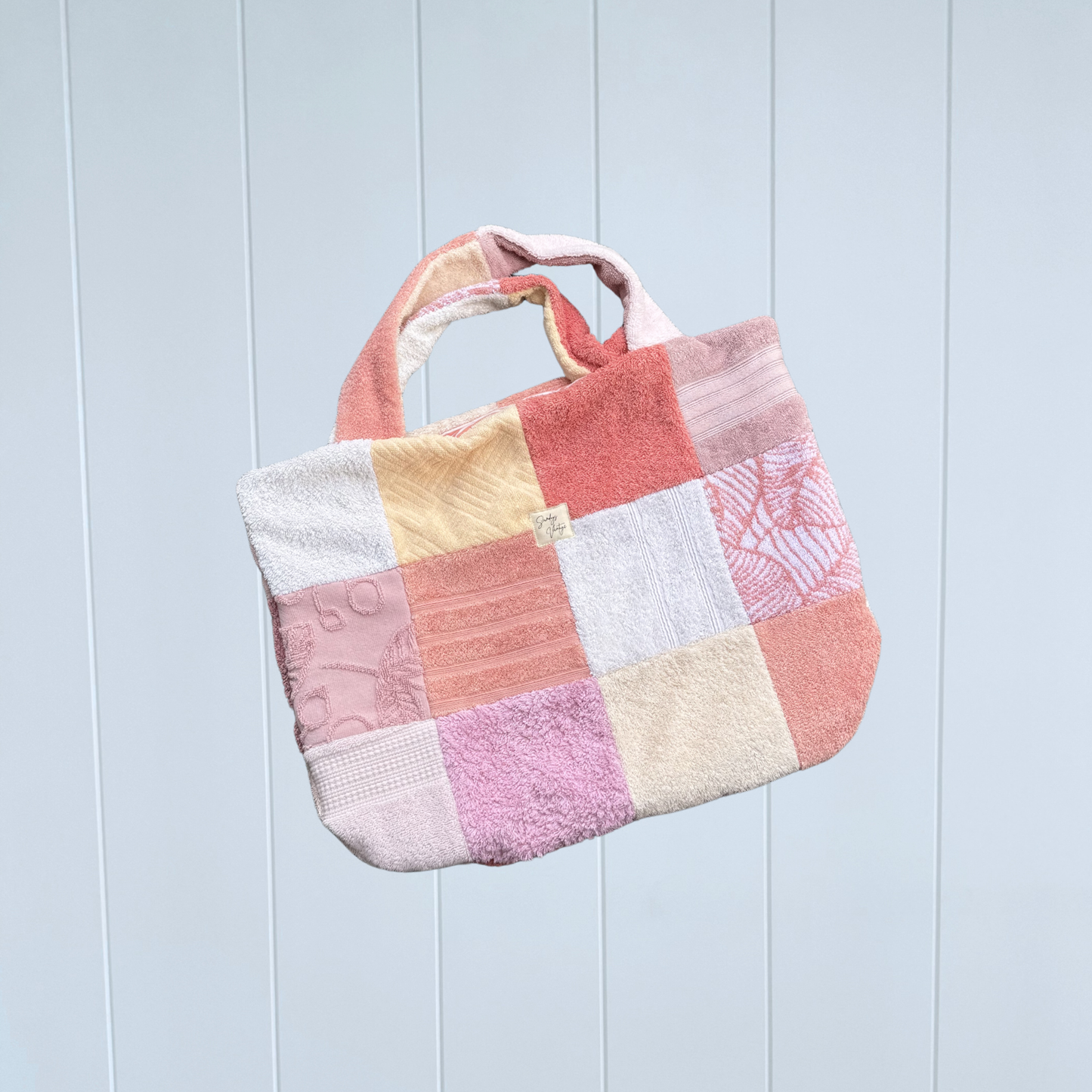 RETOWEL Large Patchwork Bag // Sunset Sorbet