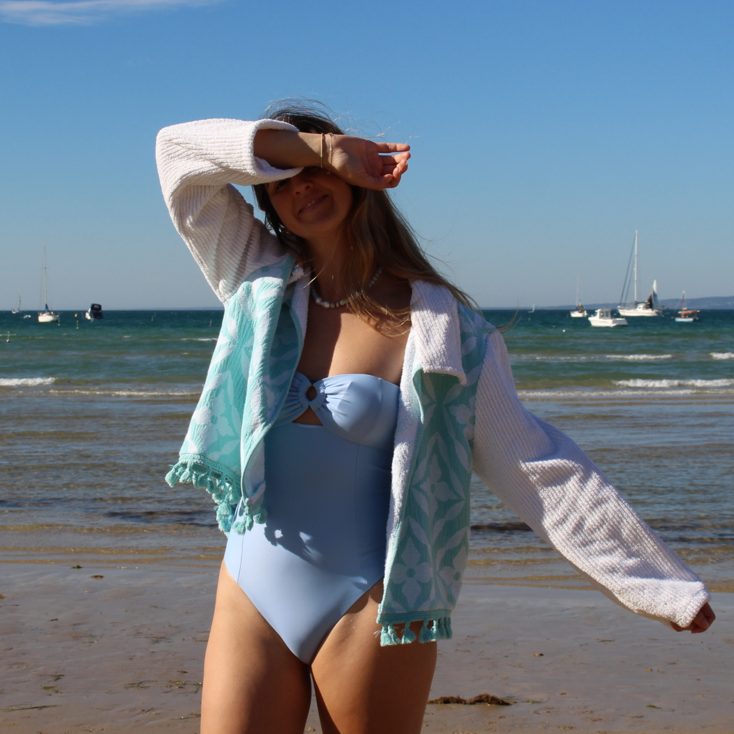 RETOWEL Jacket 002 // Coastal Tide