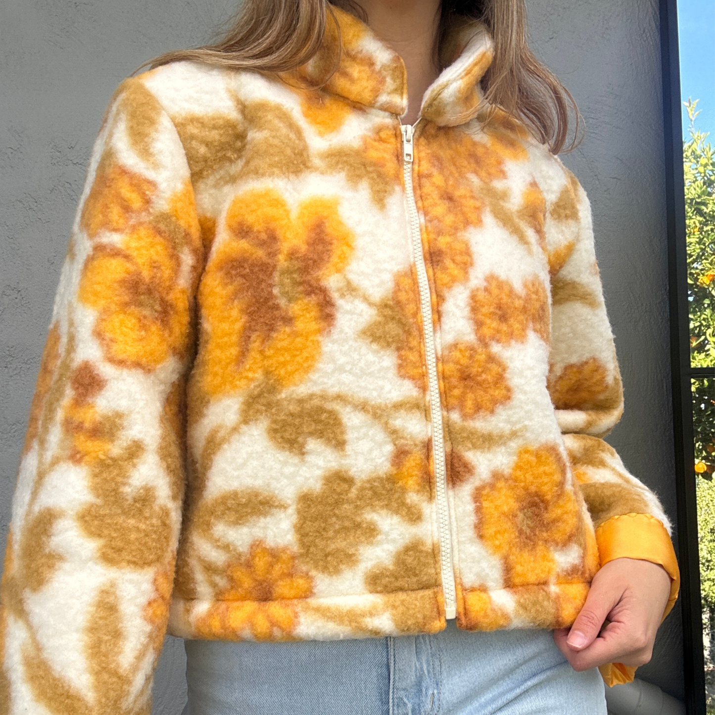 Sunday Snug Cropped Jacket 003 // Golden Daisy
