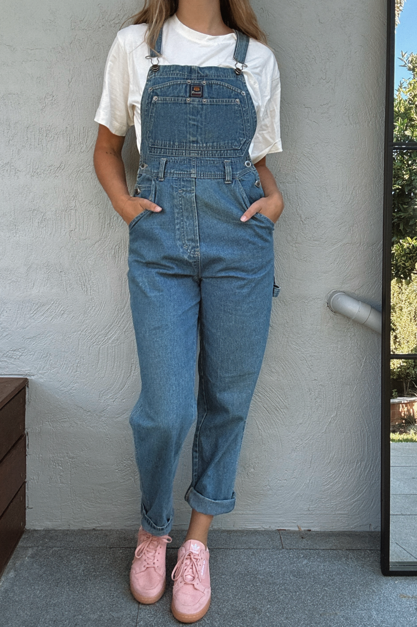Route 66 Vintage Denim Overalls // Size Small