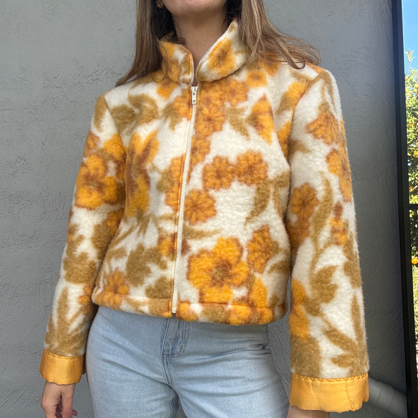 Sunday Snug Cropped Jacket 003 // Golden Daisy