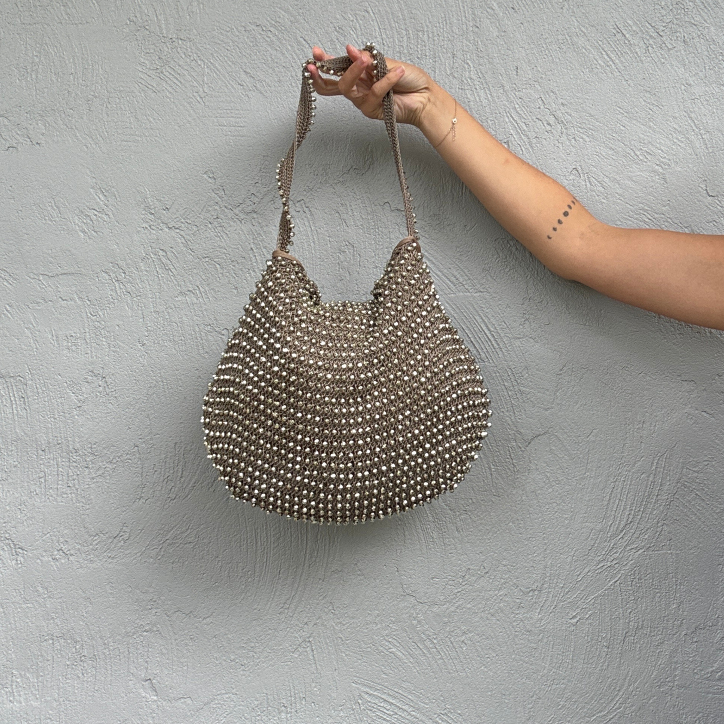 Isadora Beaded Slouch Bag