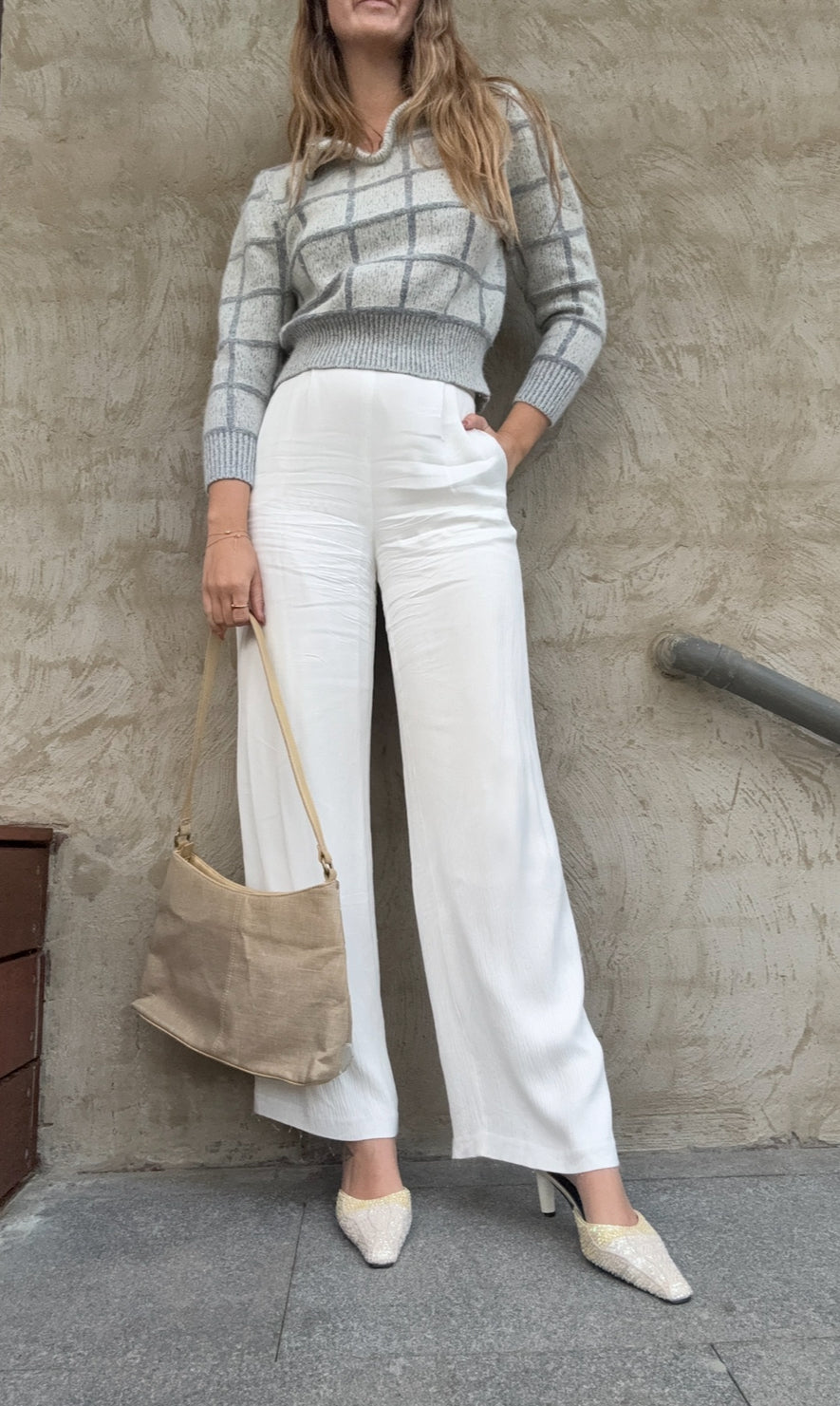 Silk & Wool Crop Knit // Size 12