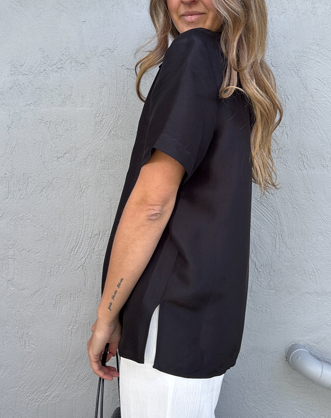 Oroton Silk Double Breasted Blouse // Size 12