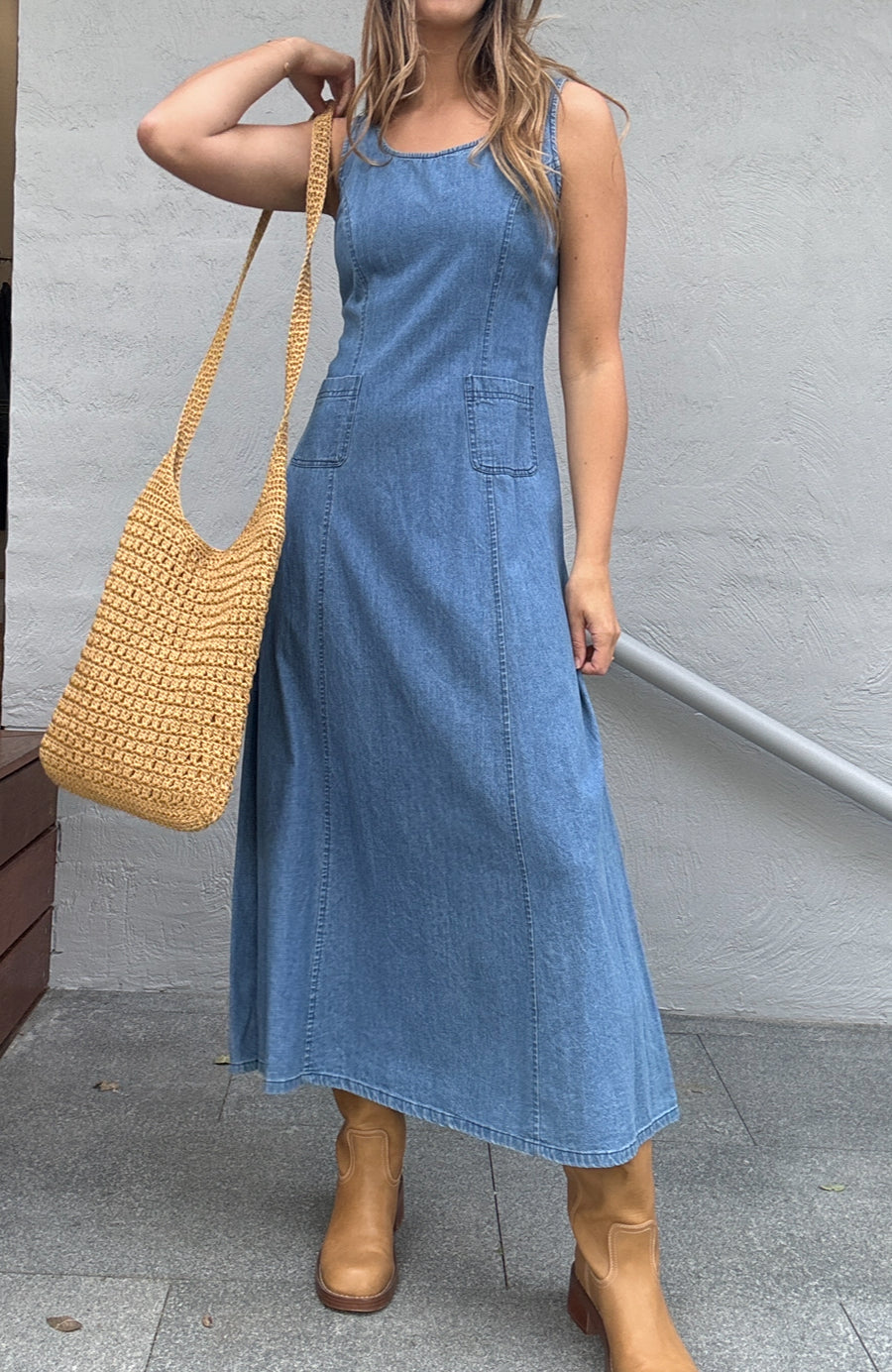 Vintage Denim Maxi // Size 10