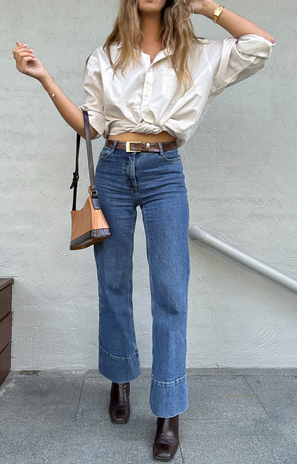 Classic Pinstripe Shirt // Size 44