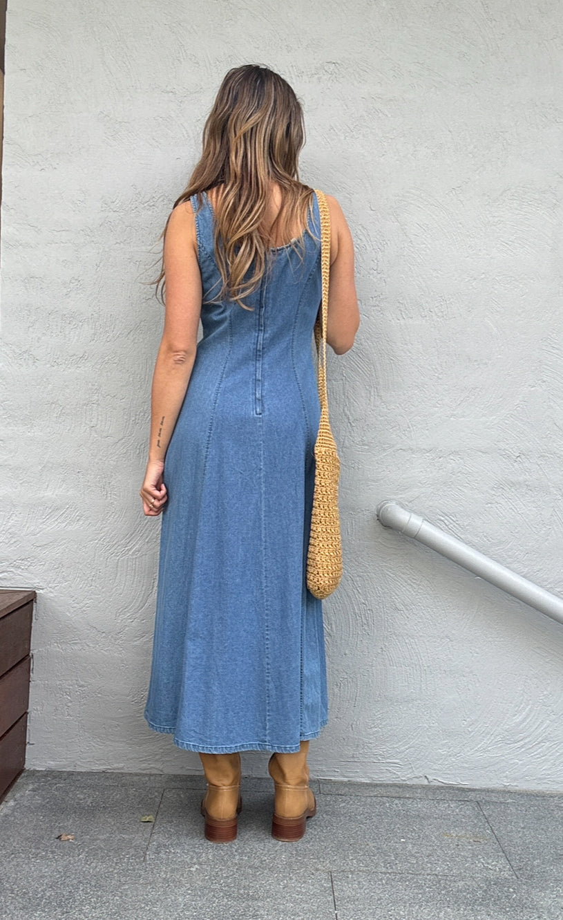 Vintage Denim Maxi // Size 10