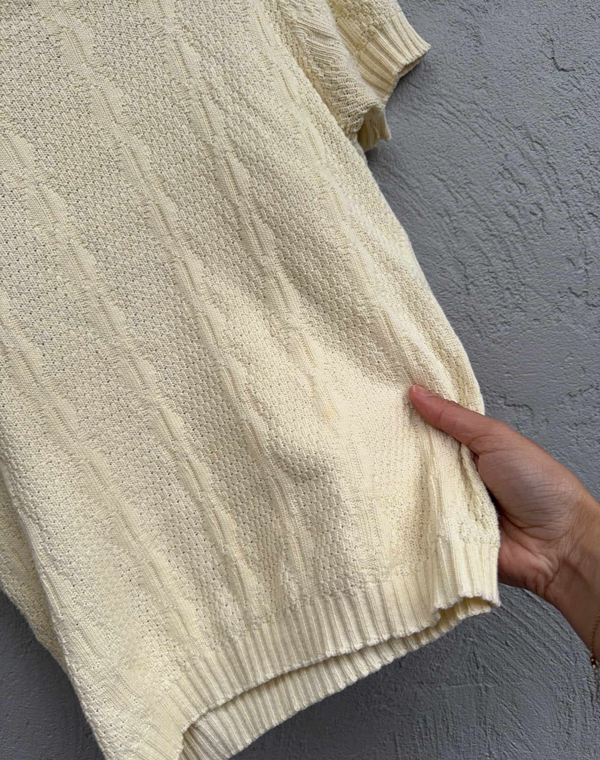 Vintage Lemon Knit Tee // Size 12