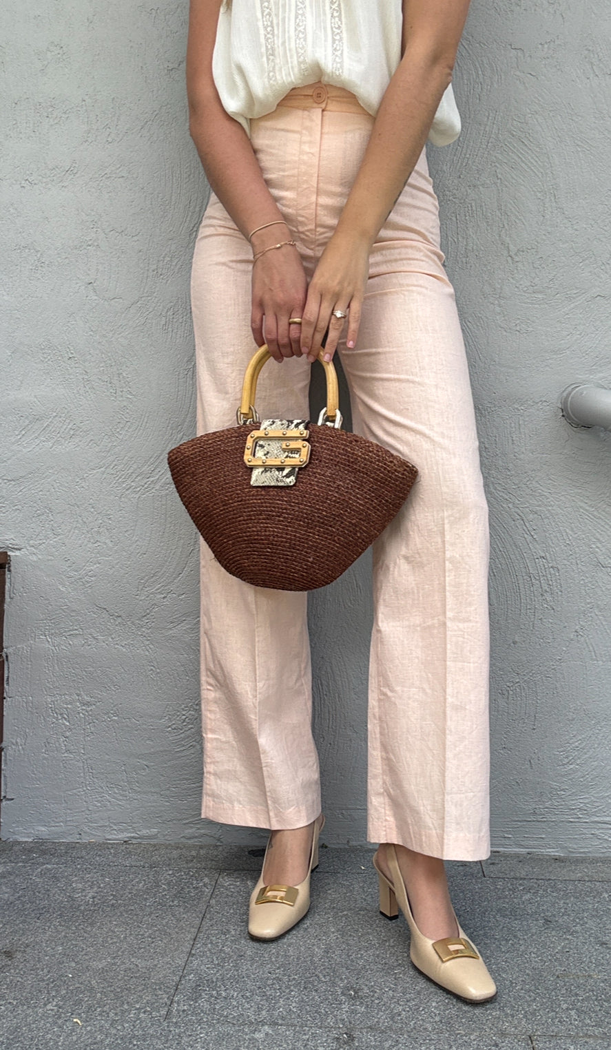 Vintage Nude Heels // Size 8.5