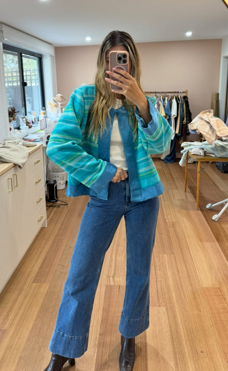 Sunday Snug Cropped Jacket - Seaglass