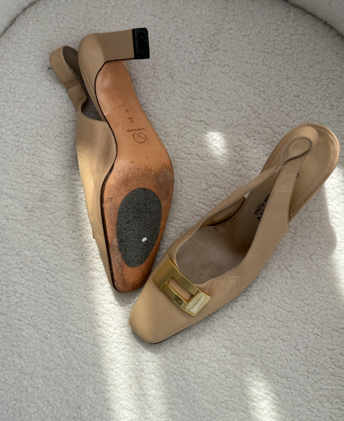 Vintage Nude Heels // Size 8.5