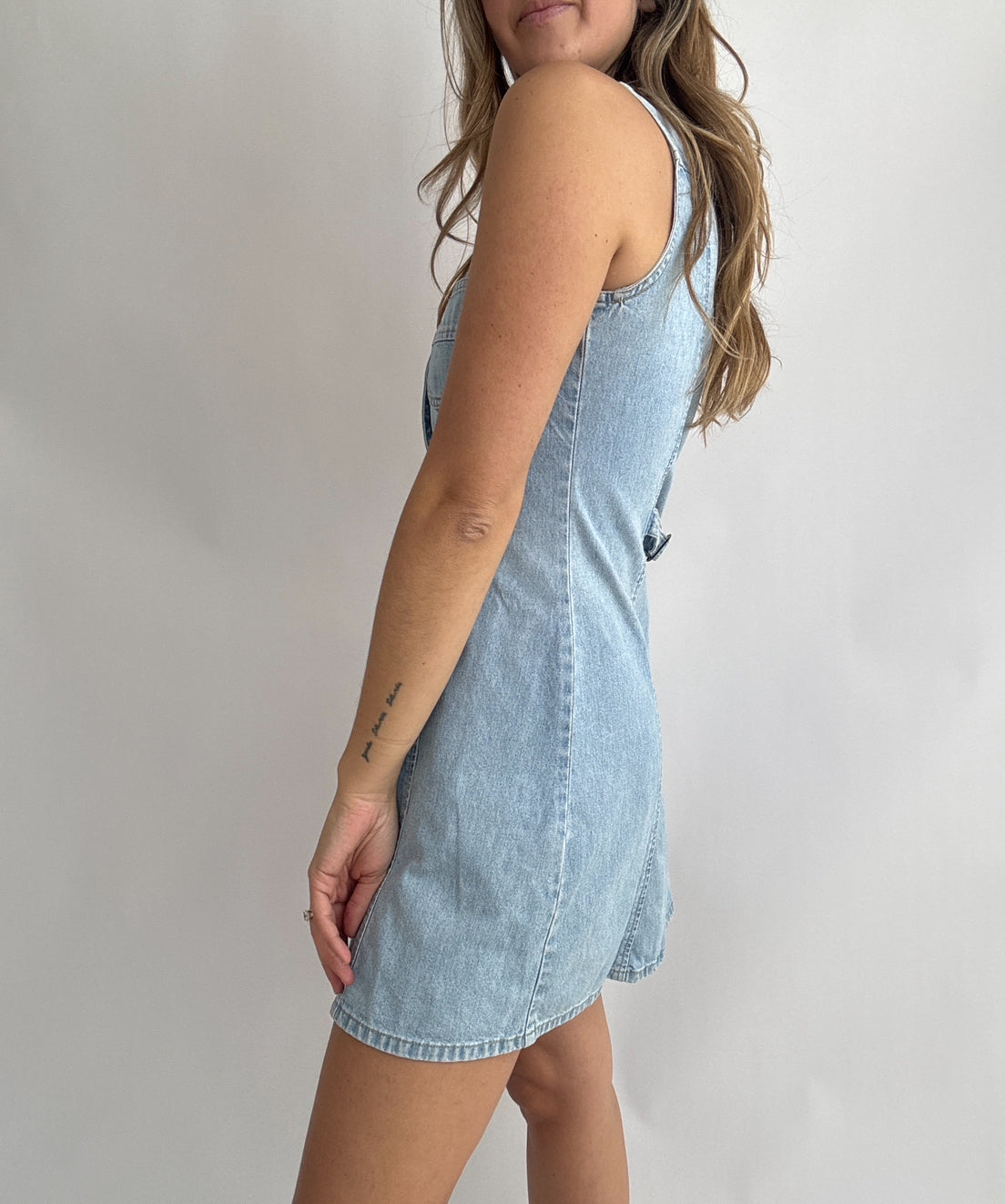 Vintage Denim Midi Dress // Size 8
