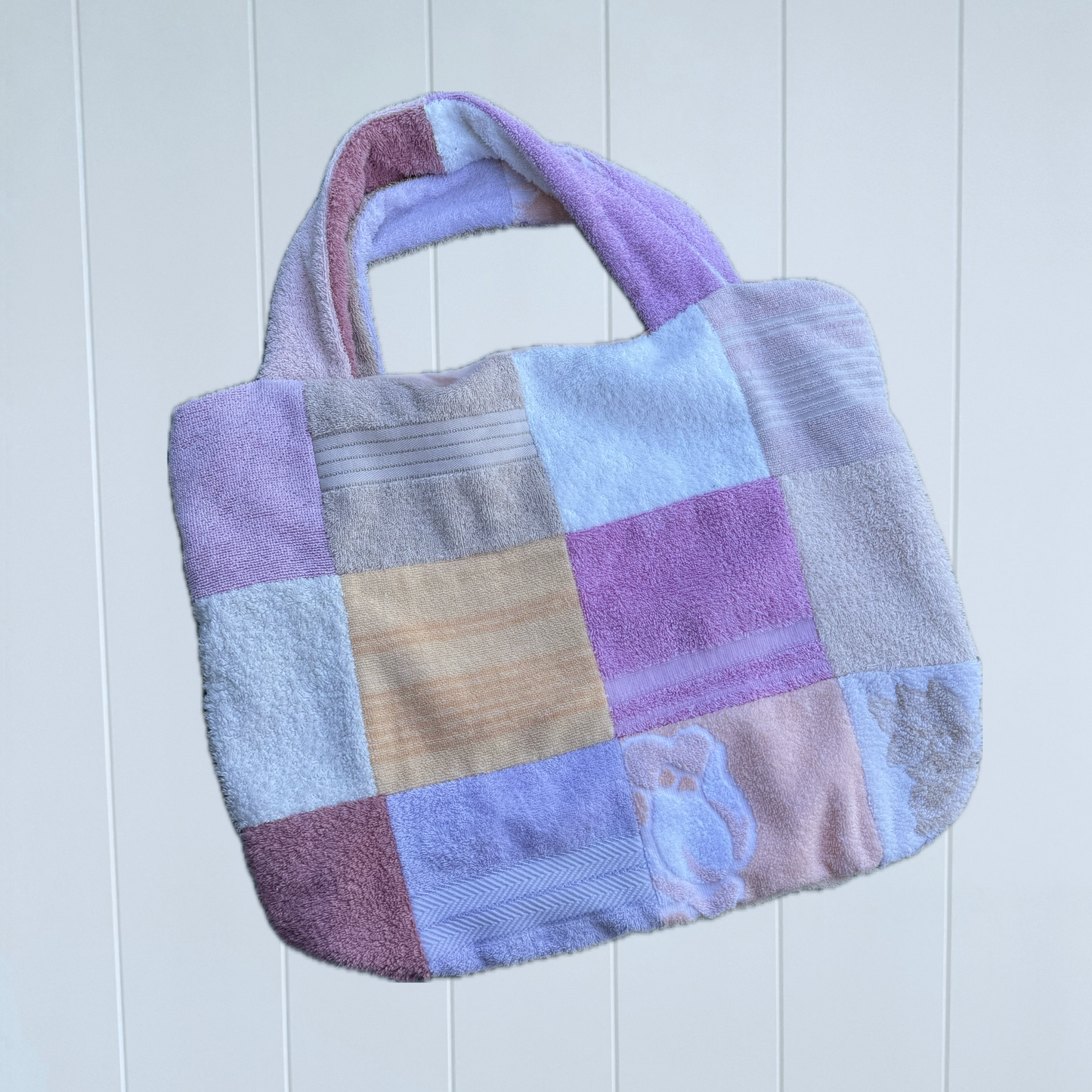 RETOWEL Large Patchwork Bag // Summer Garden